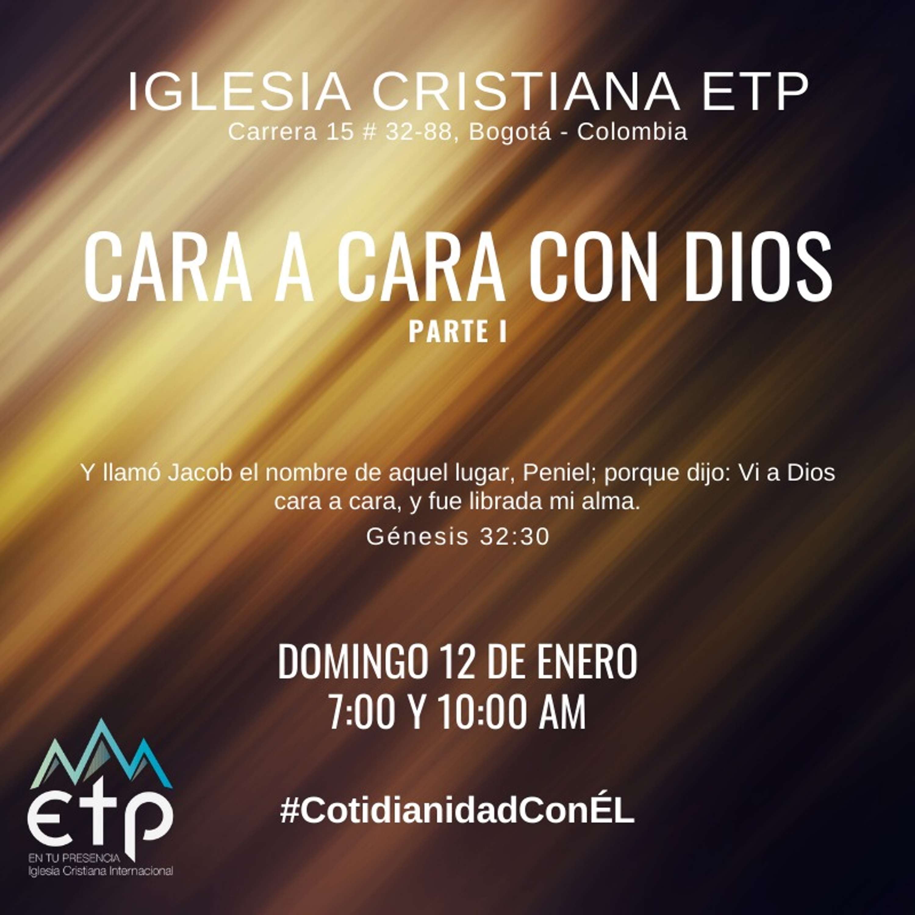 Charlas Pastores Luis Salas y Jeannette Noguera, Iglesia ETP
