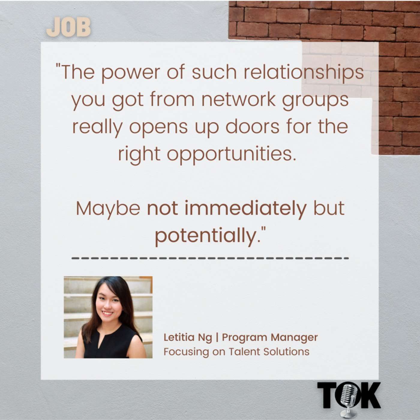 JT16 | Letitia Ng On Maximizing Value From Networking Groups