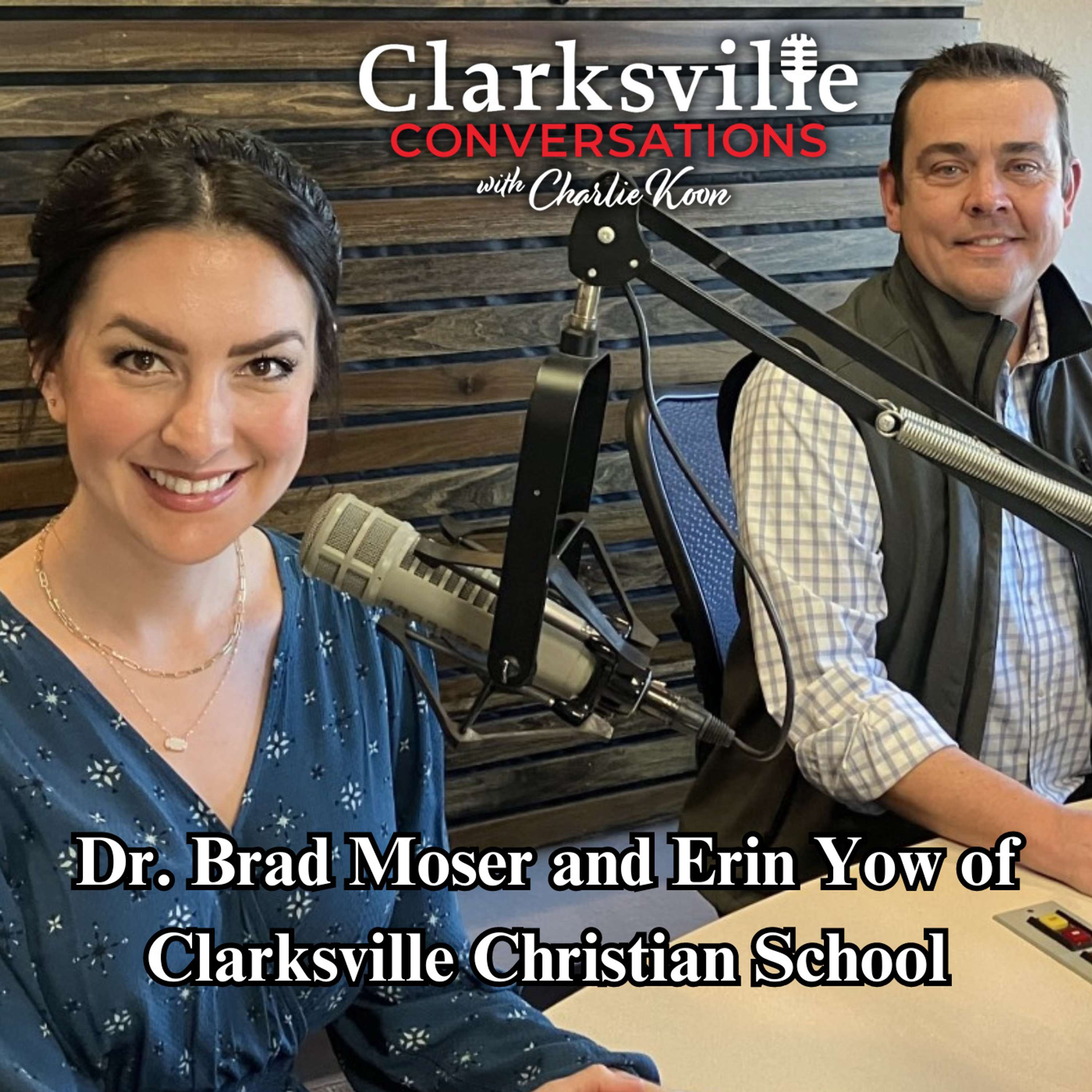Dr. Brad Moser and Erin Yow of Clarksville Christian School