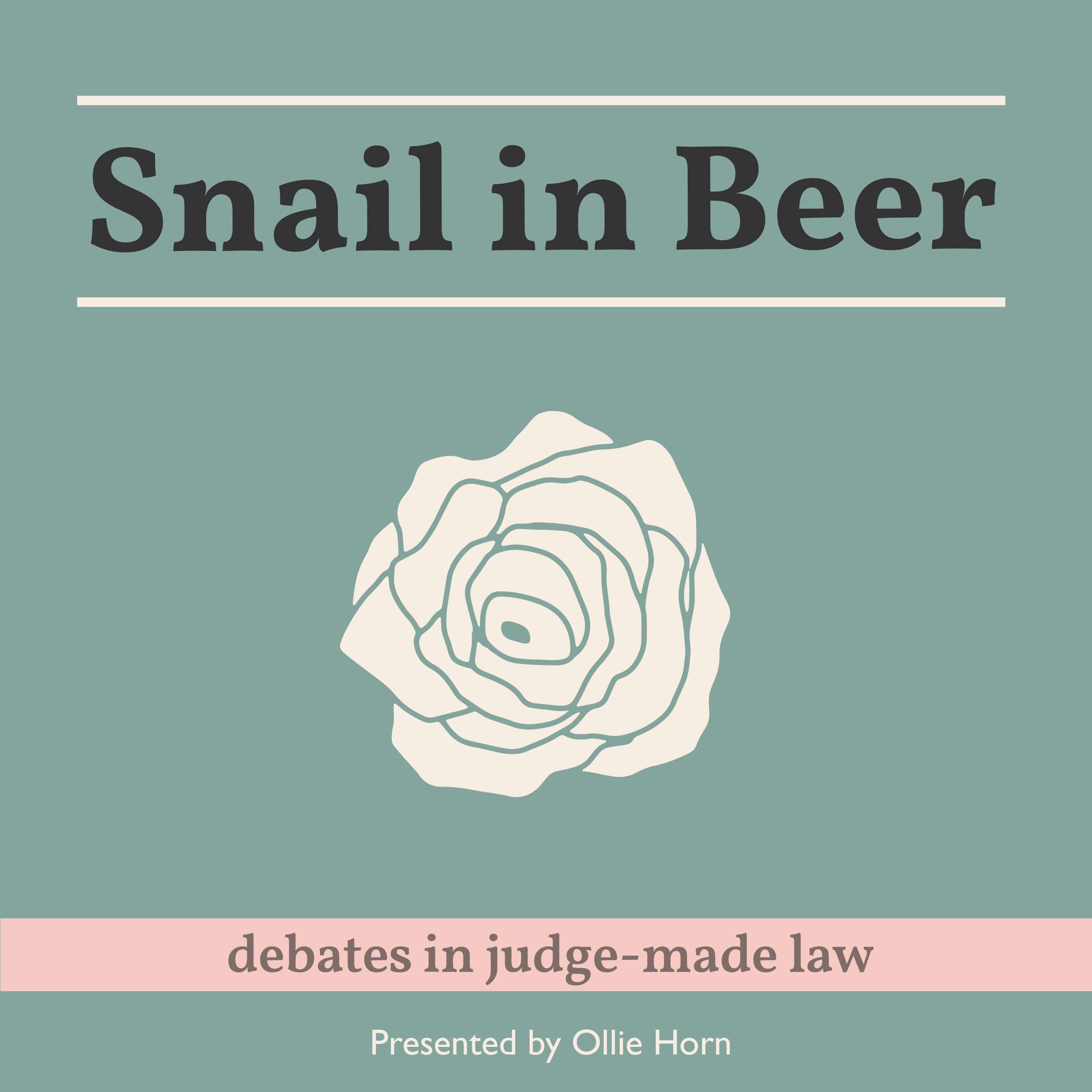 Snail in Beer: Debates in judge-made law