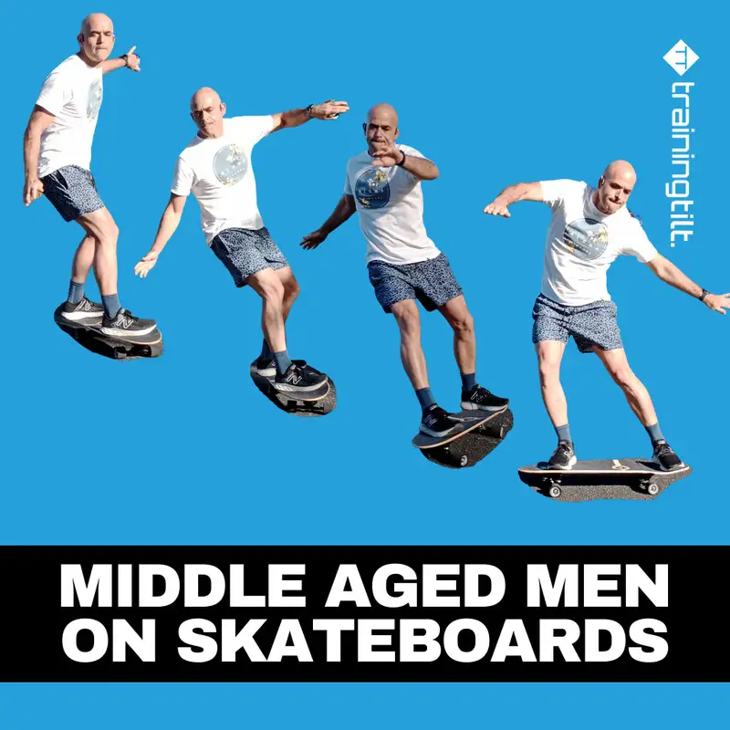 Middle Aged Men on Skateboards