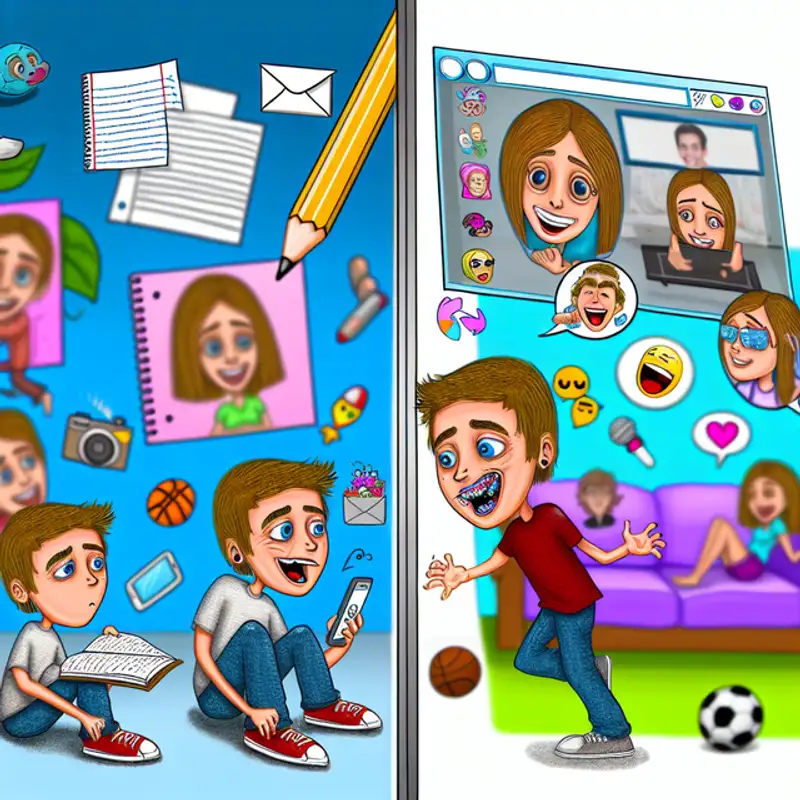 Navigating the Digital Divide: Teens Real Lives vs Online Facades in Social Studies