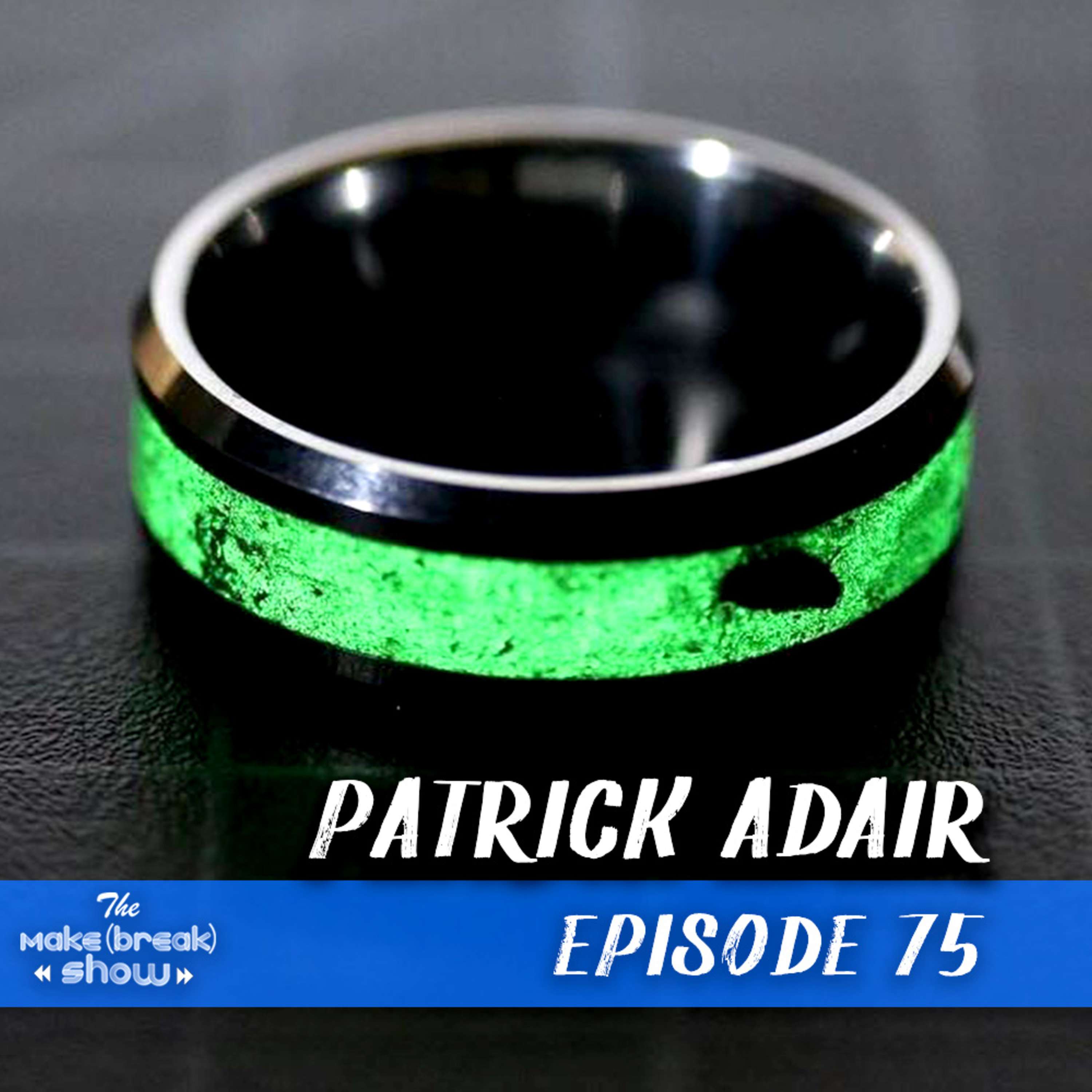 075:  Carbon Fiber, Mammoth Tooth and Meteorite Rings with Patrick Adair Designs