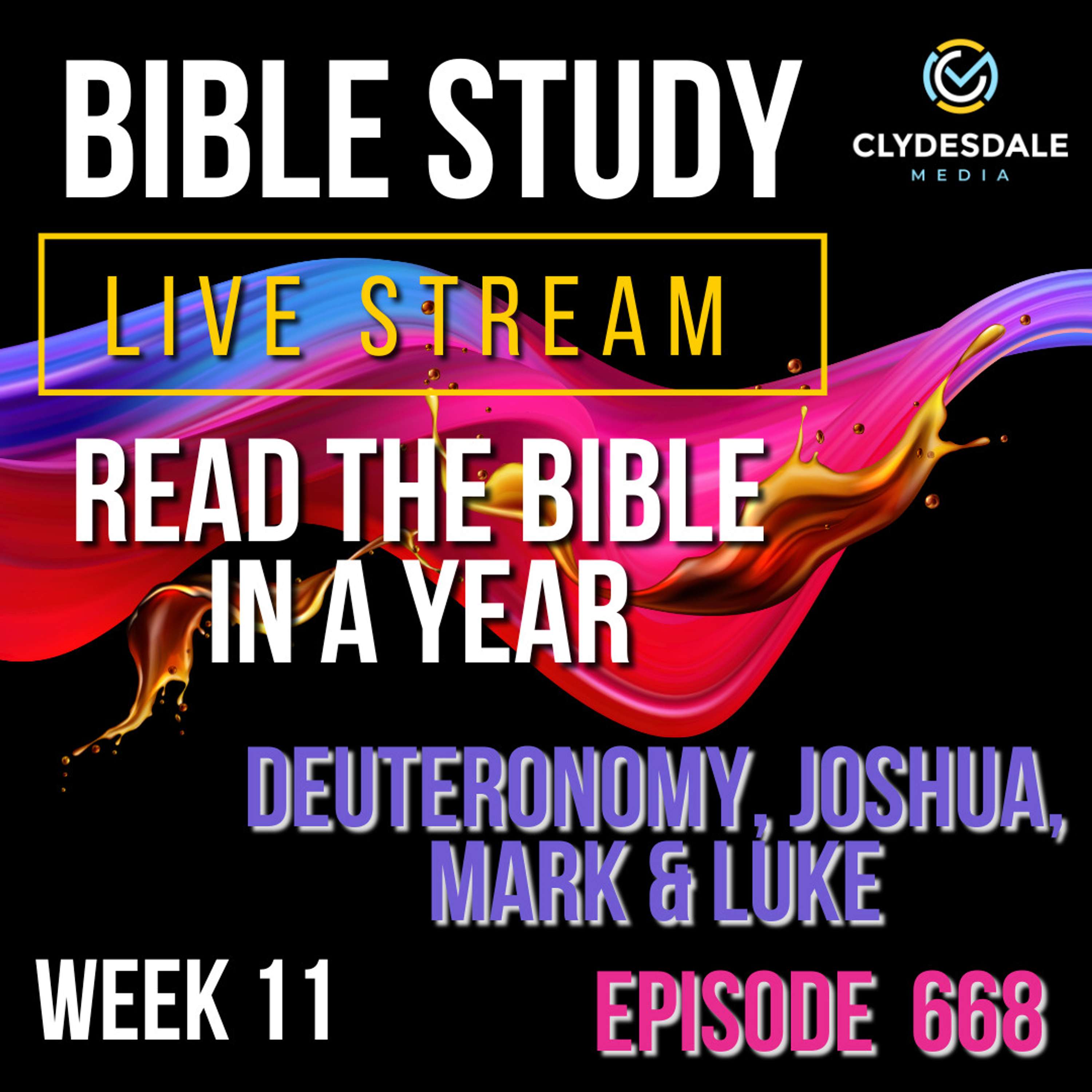 Clydesdale Media Bible Study - Deuteronomy, Joshua, Mark and Luke