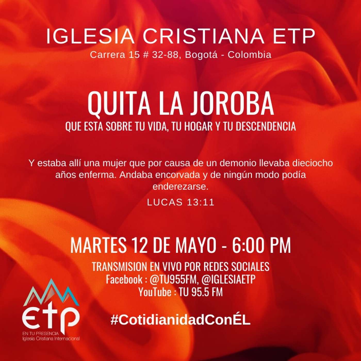 Charlas Pastores Luis Salas y Jeannette Noguera, Iglesia ETP