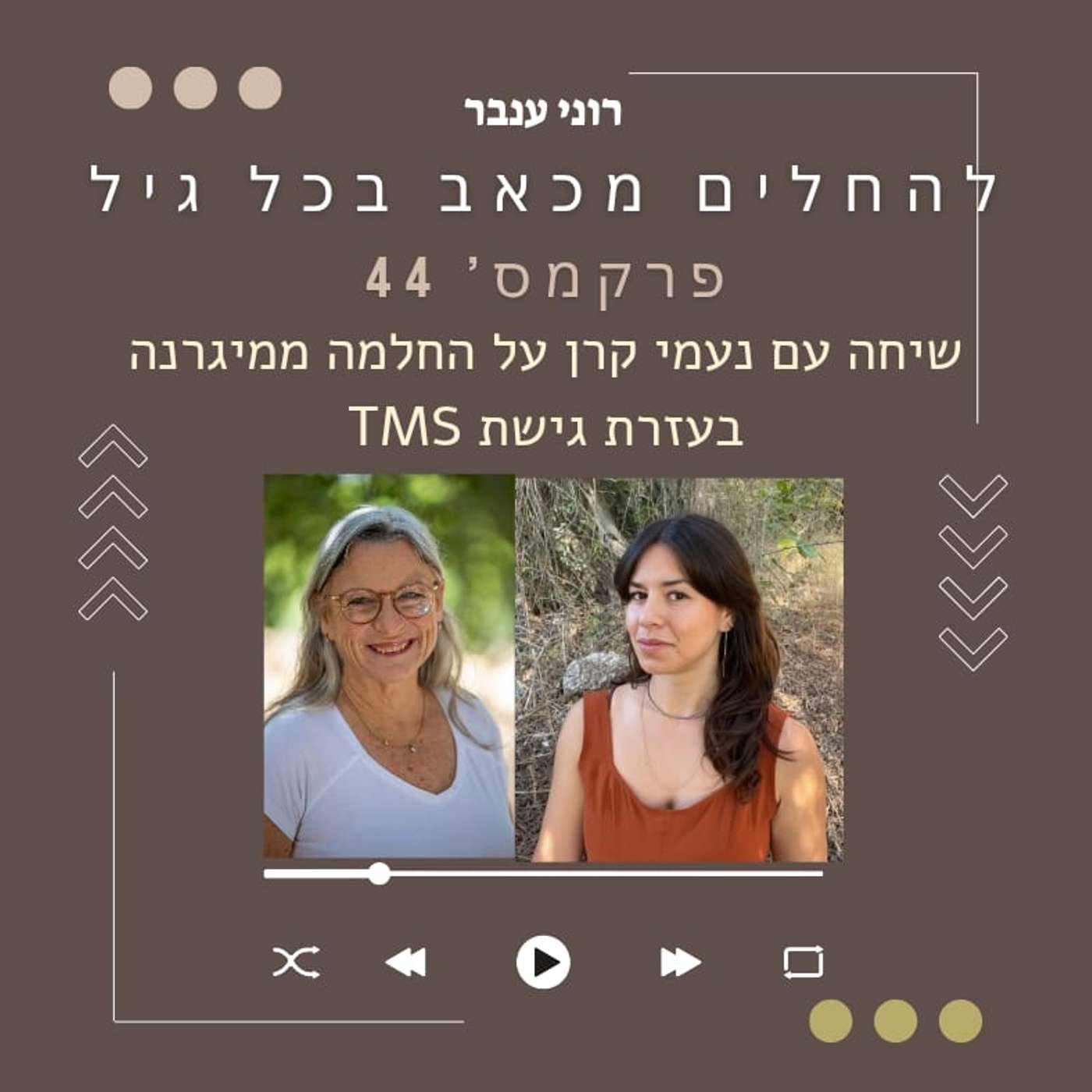 פרק מס 44 - כשכאב הראש הופך לשפה של הגוף - שיחה עם נעמי קרן