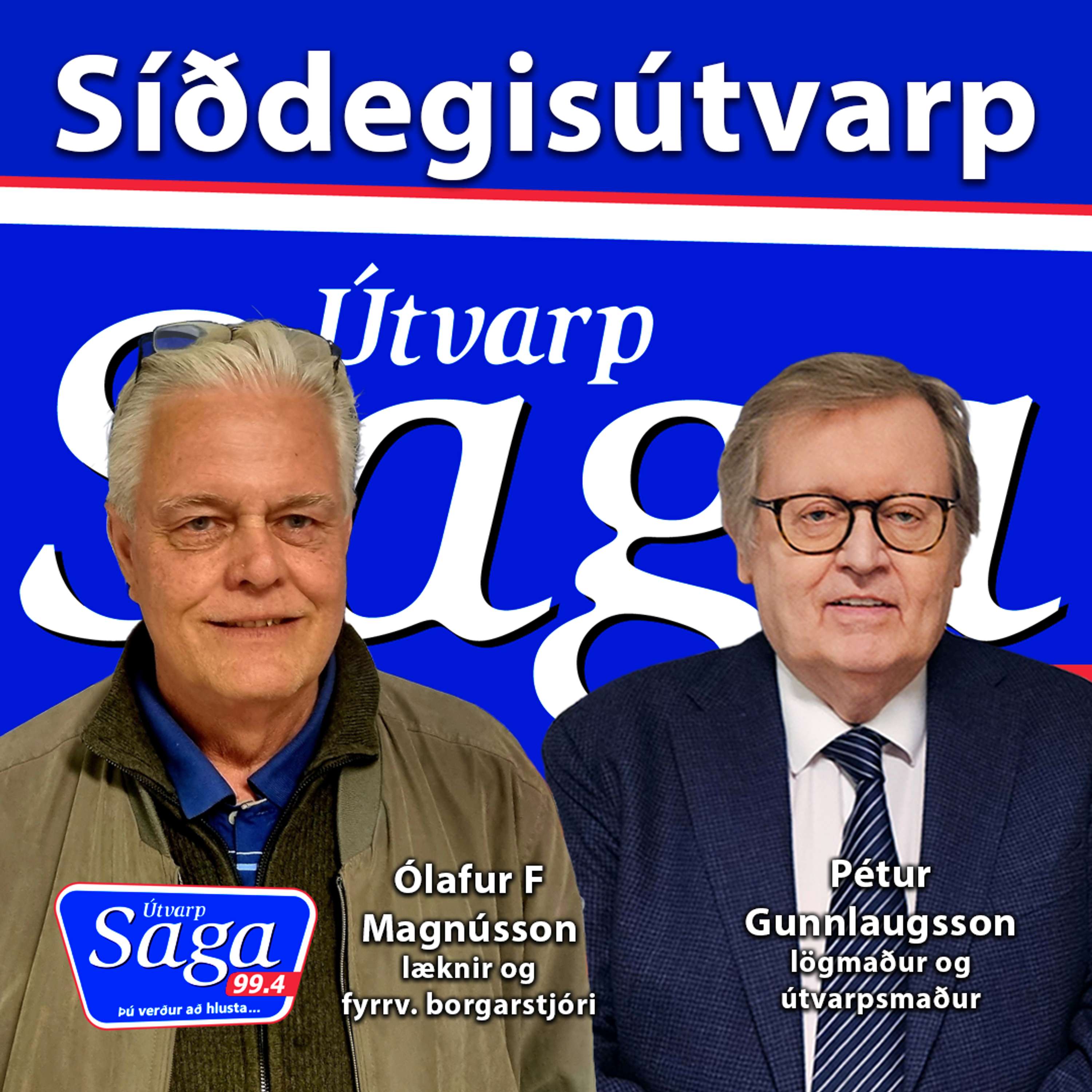 Pétur Gunnlaugsson ræðir við Ólaf F Magnússon fyrrv. borgarstjóri
