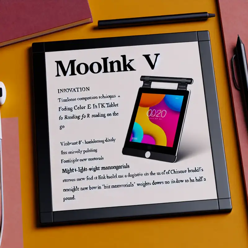Folding into the Future: Discover the MooInk V, the Color E Ink Tablet Redefining Reading on the Go