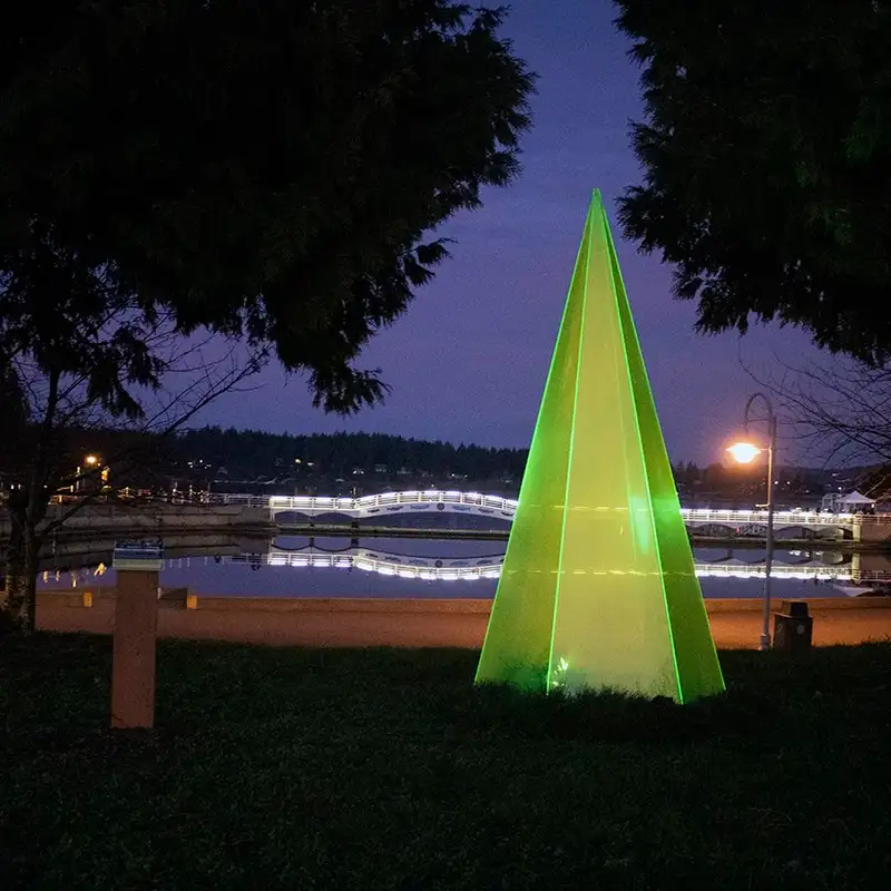 Maffeo Sutton Park lights up in honour of Nanaimo’s 150 anniversary