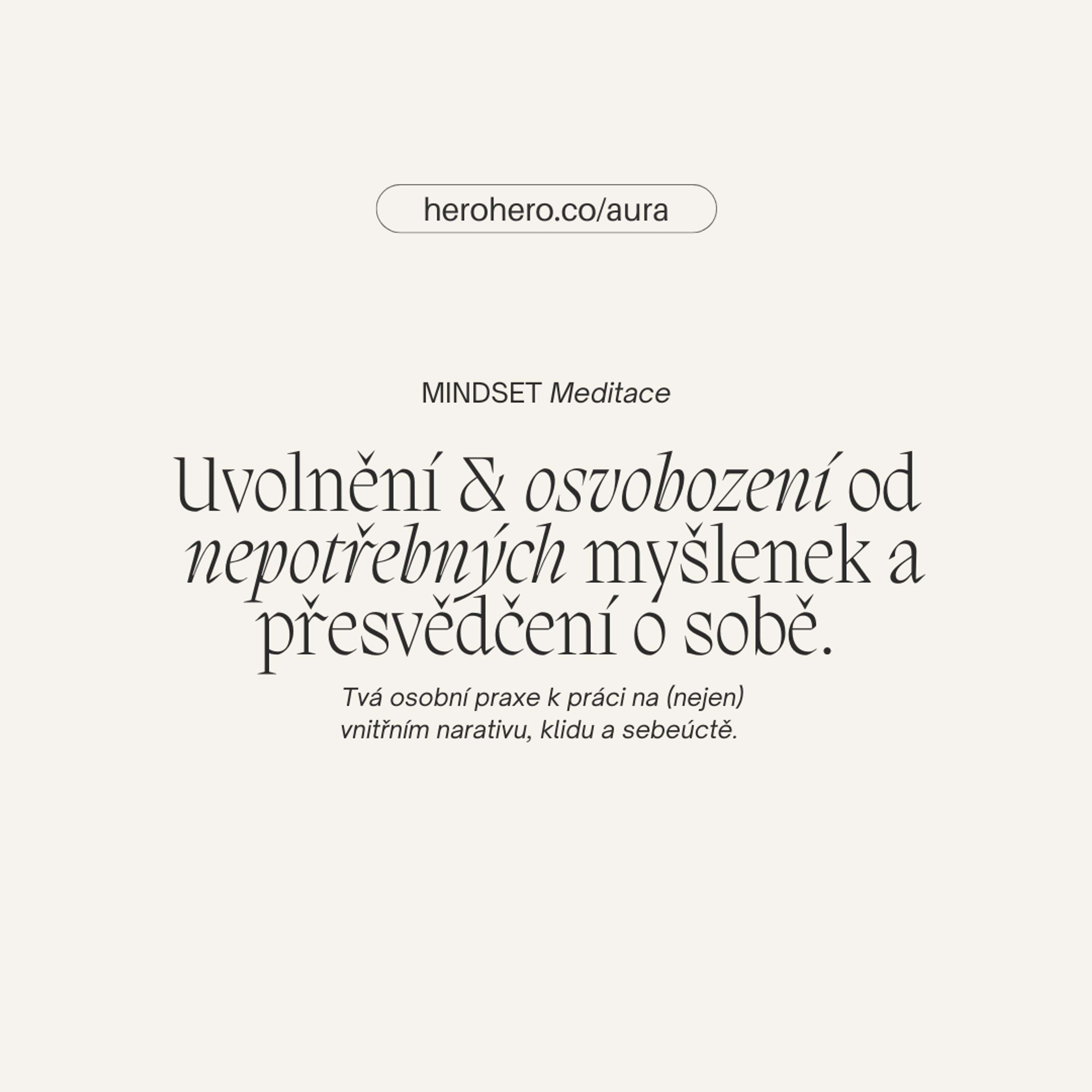 Mindset meditace. Uvolnění a osvobození od nepotřebných myšlenek. I ✴︎ Aura. specials ✴︎