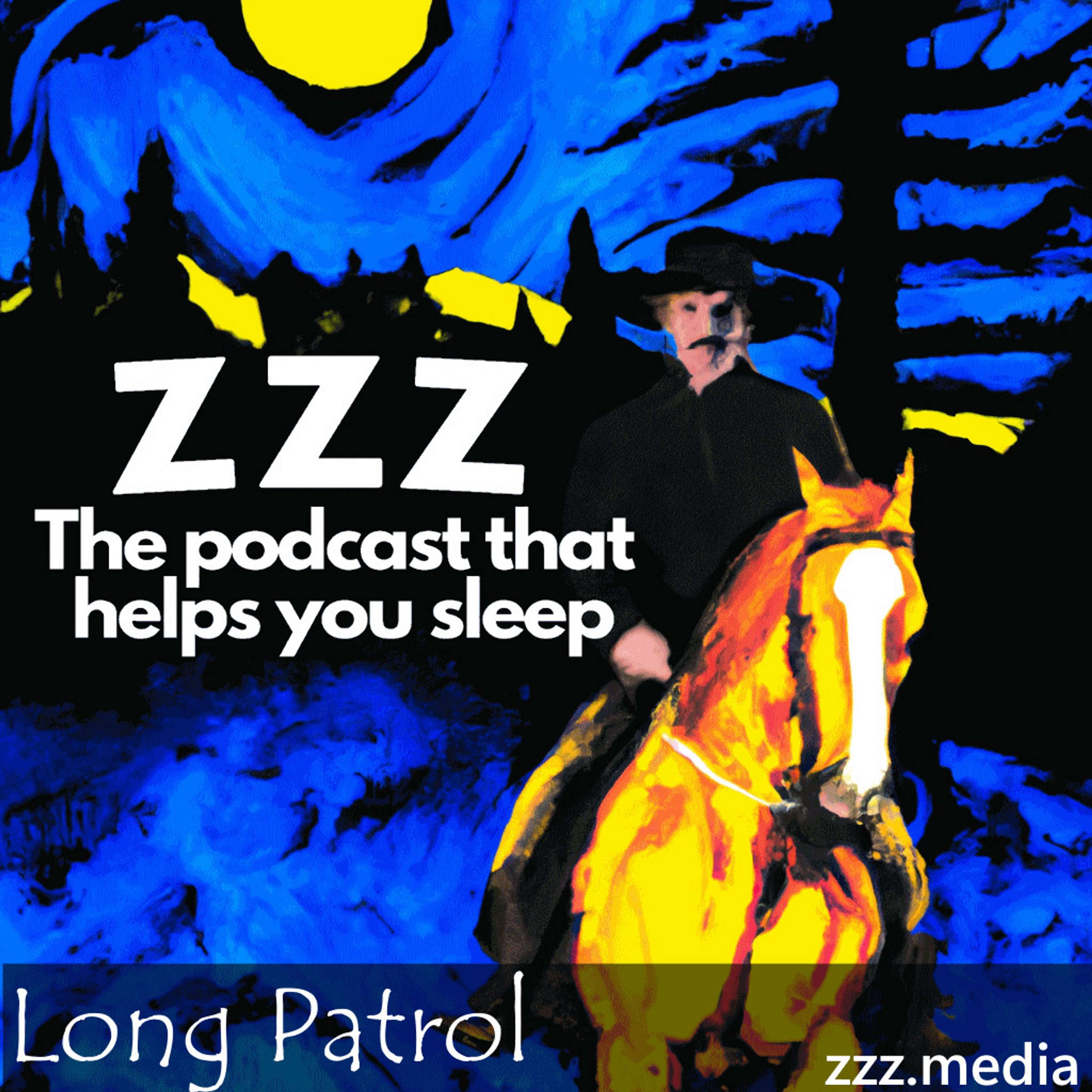 A Canadian Mountie fresh on the trail of a murderer in the forests of the Pacific Northwest.  Fall asleep as Jason Reads The Long Patrol, By Albert Treynor episode artwork