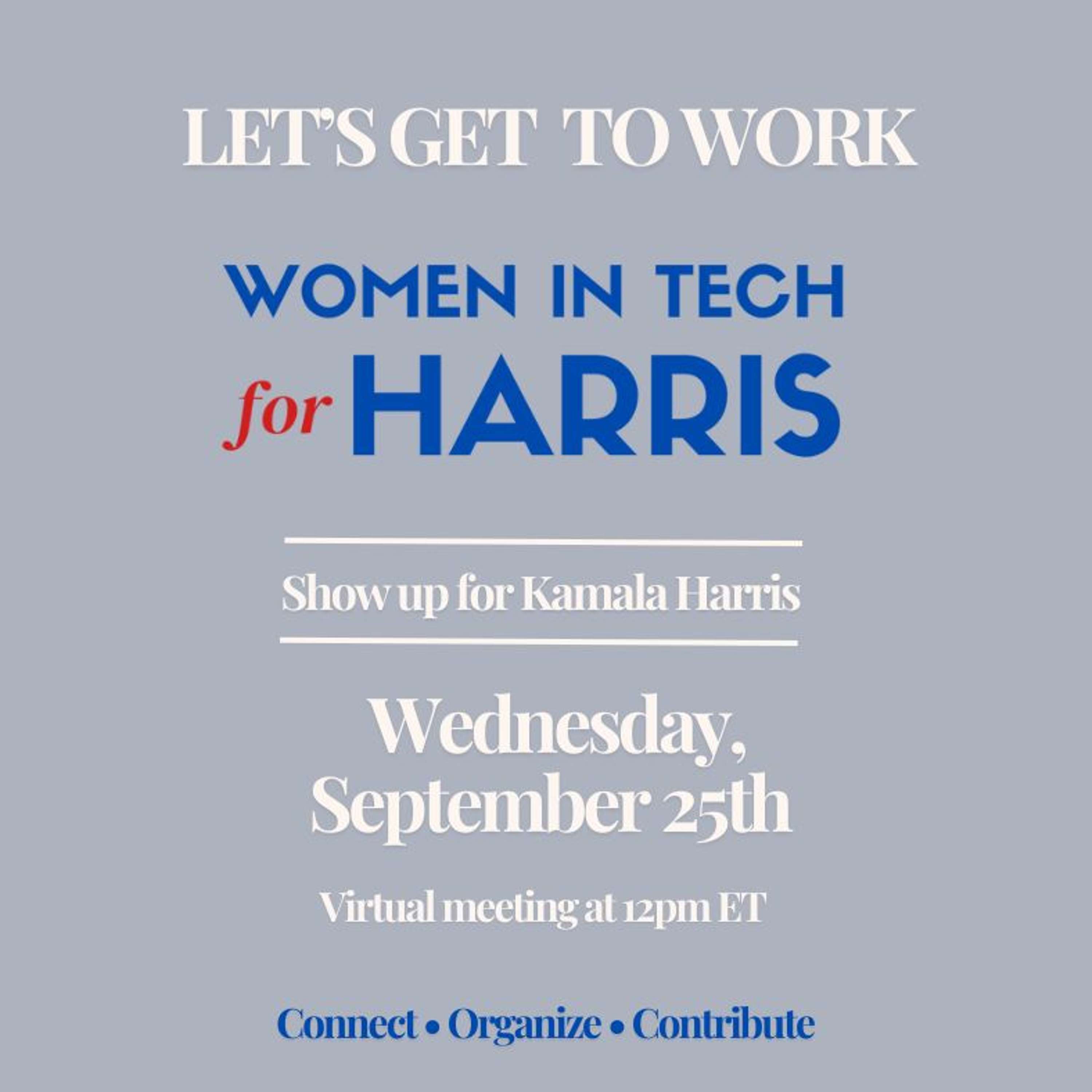 BONUS: Women in Tech for Harris 