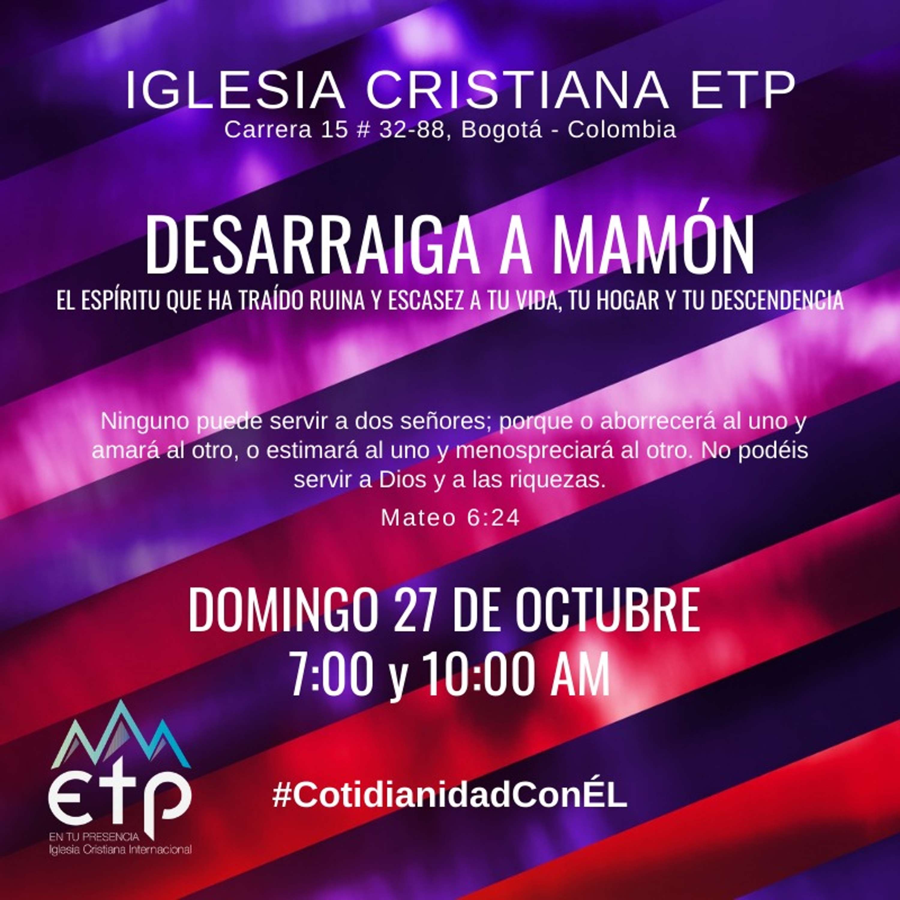 Desarraiga a mamón de tu vida, tu hogar y tu descendencia