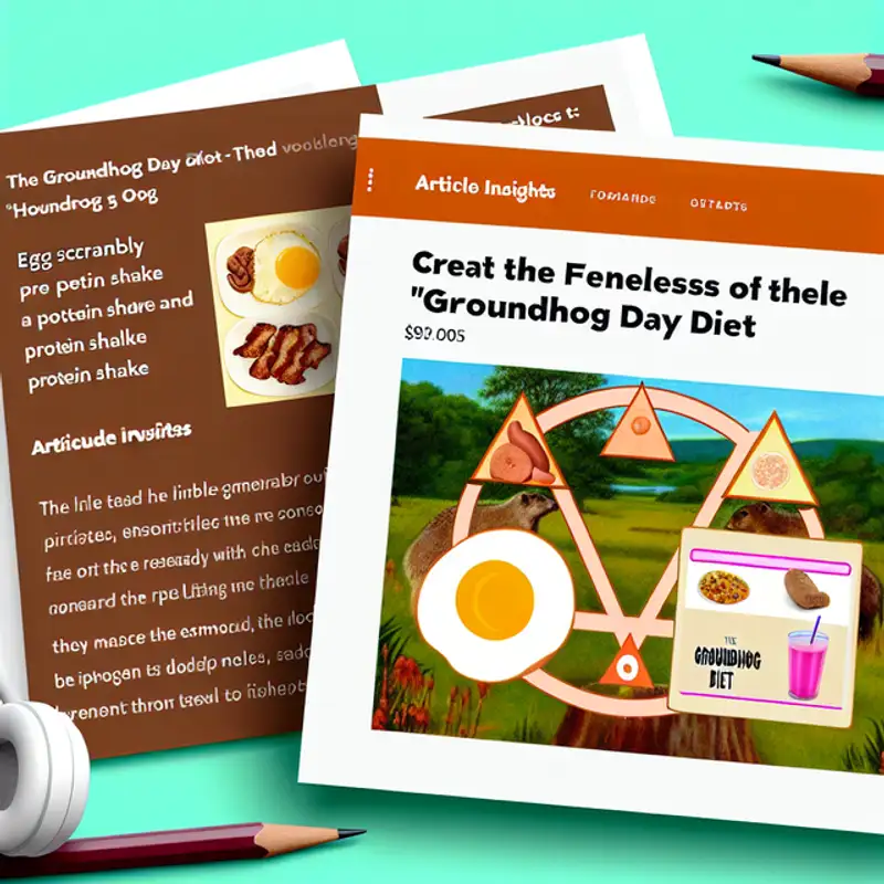 Embrace Simplicity: The Groundhog Day Diet for Effortless Health and Weight Management