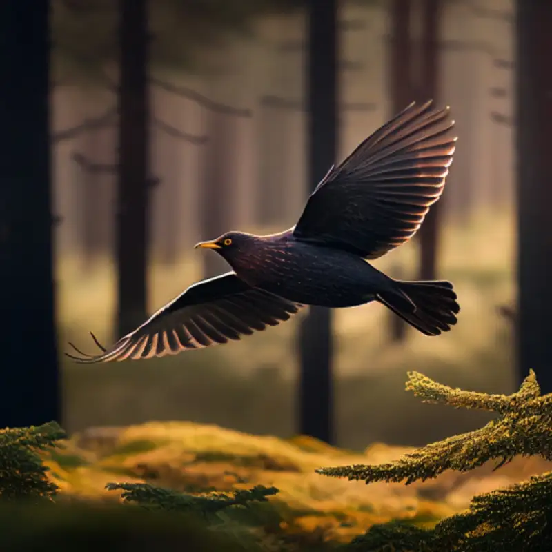 Spring Birdsong of the Blackbird in Wales