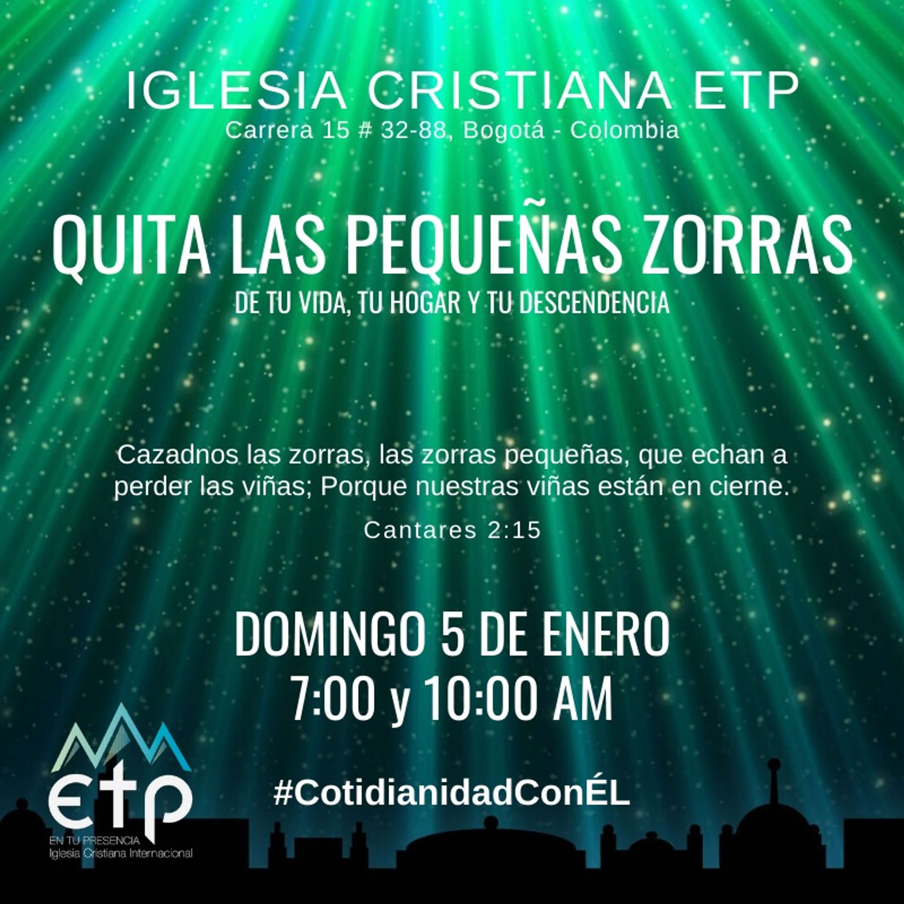 Quita las pequeñas zorras de tu vida, tu hogar y tu descendencia