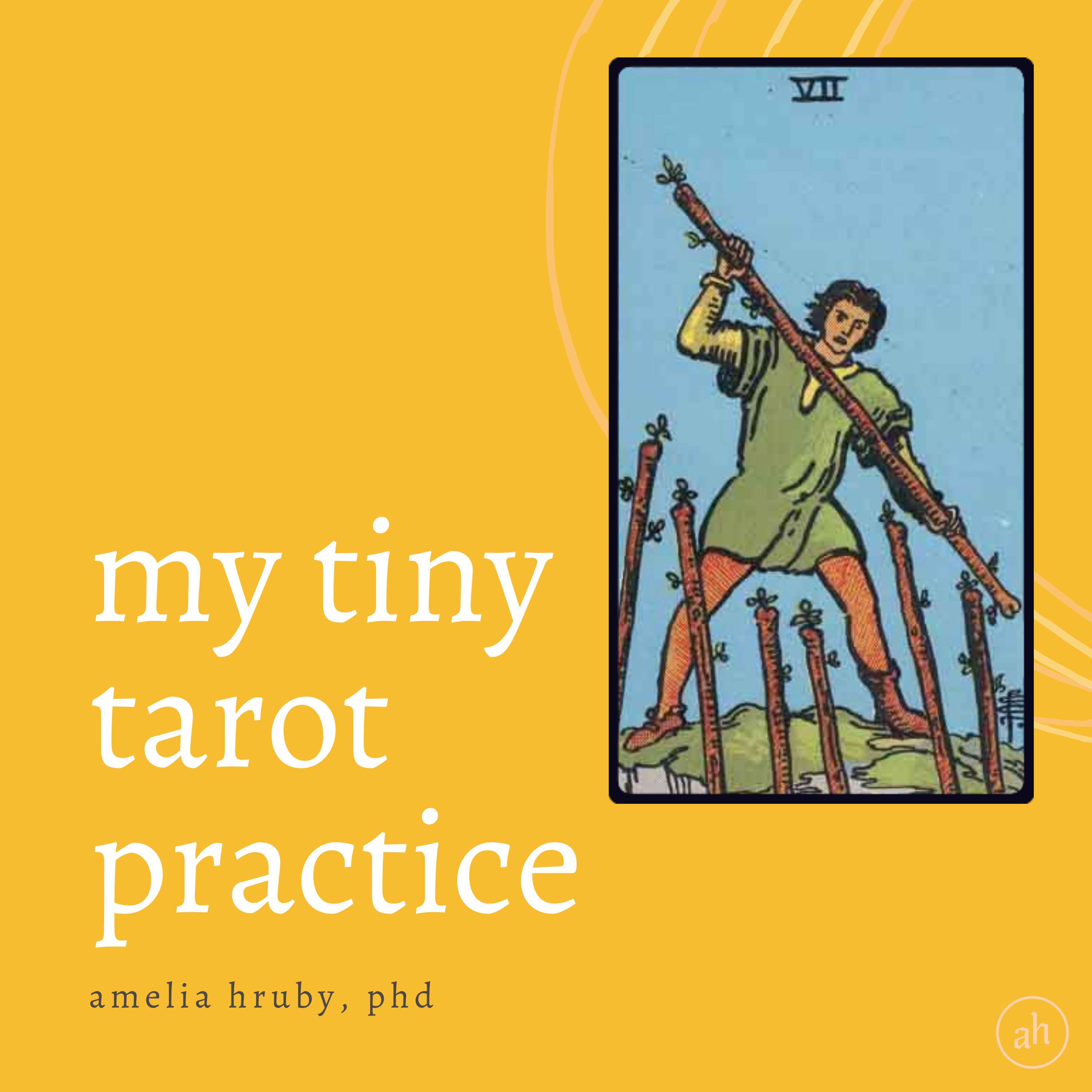 my tiny tarot practice