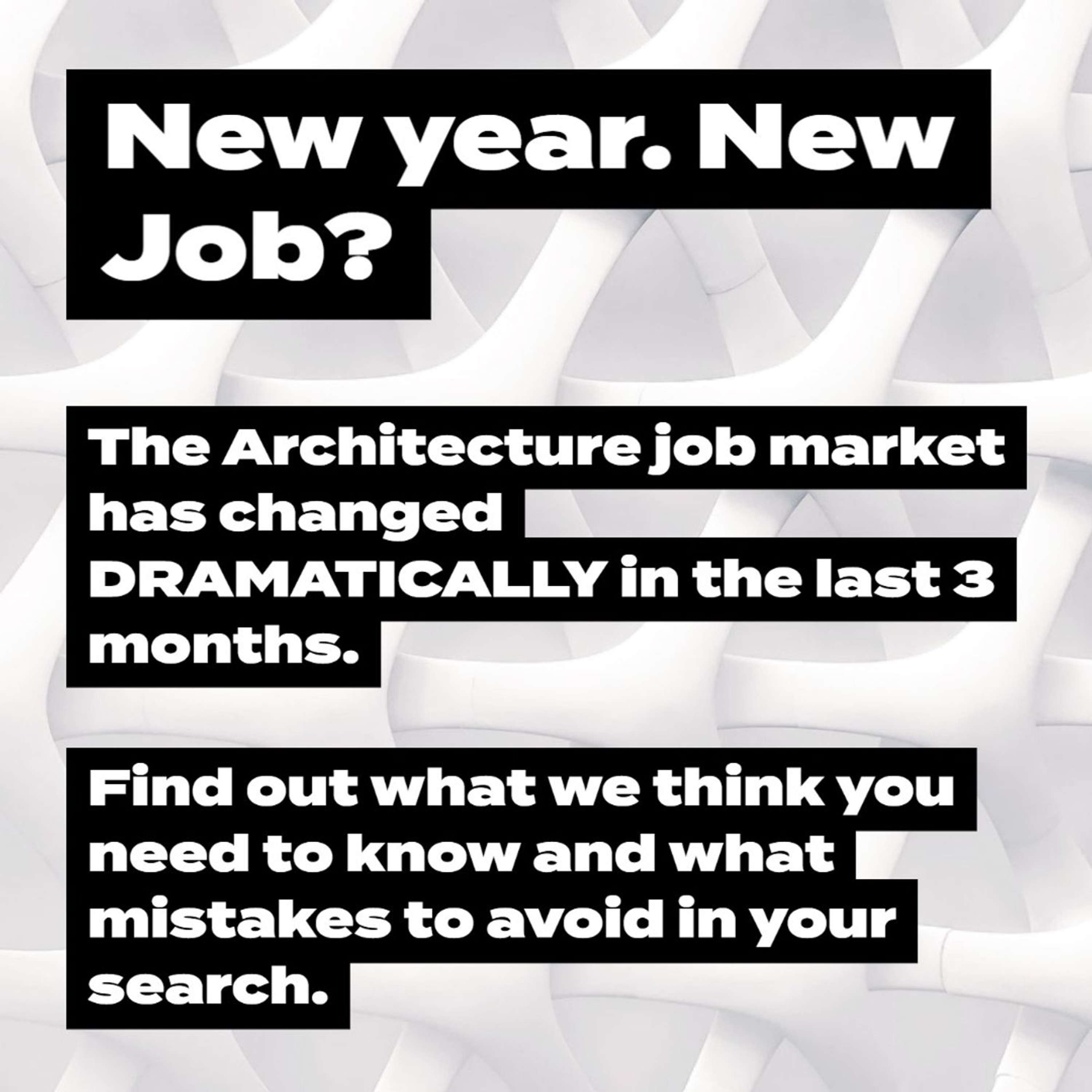 Finding Architecture Jobs has changed RAPIDLY! Avoid these mistakes in 2022