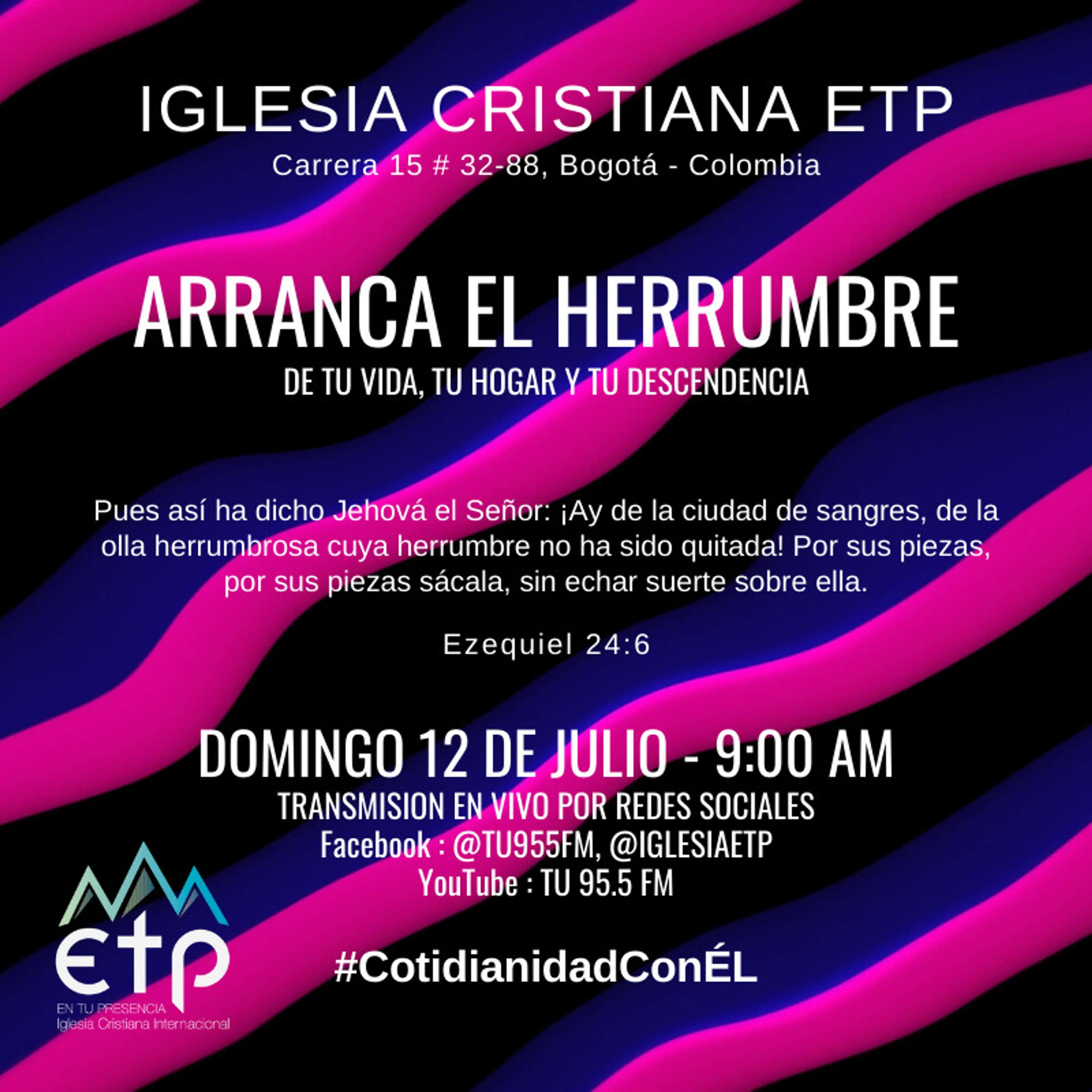 Charlas Pastores Luis Salas y Jeannette Noguera, Iglesia ETP