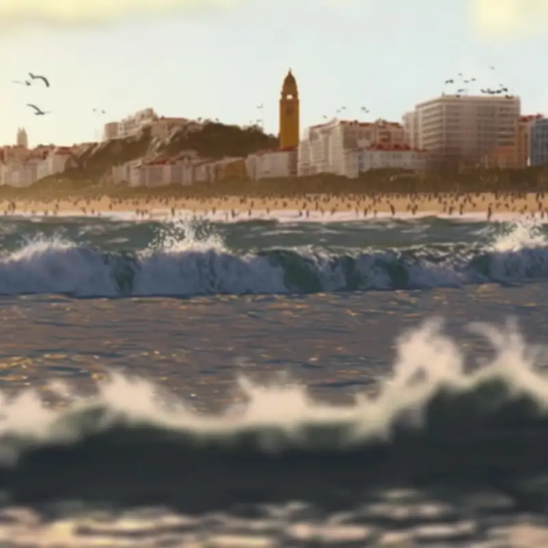 🌊 Sounds of the Ocean and Seagulls on a Lisbon Beach