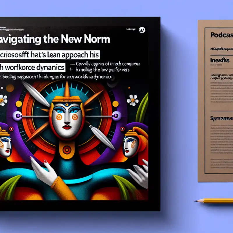 Navigating the New Norm: Microsoft's Bold Move on Low Performers and Its Implications for Tech Workforce Dynamics