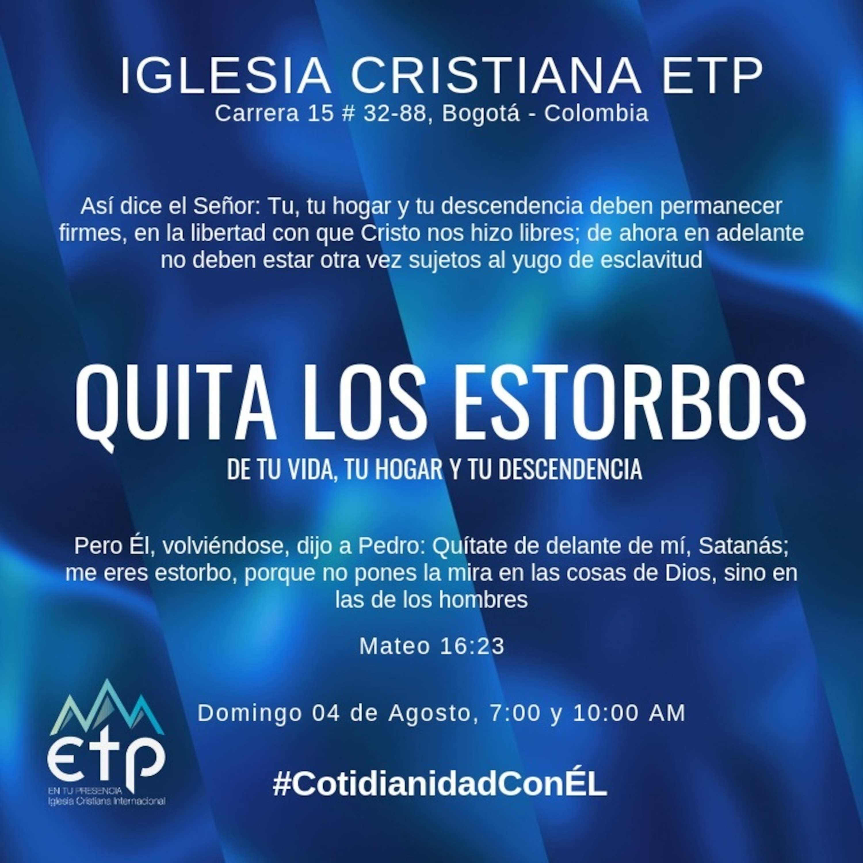 Quita lo que estorba en tu vida, tu hogar y tu descendencia