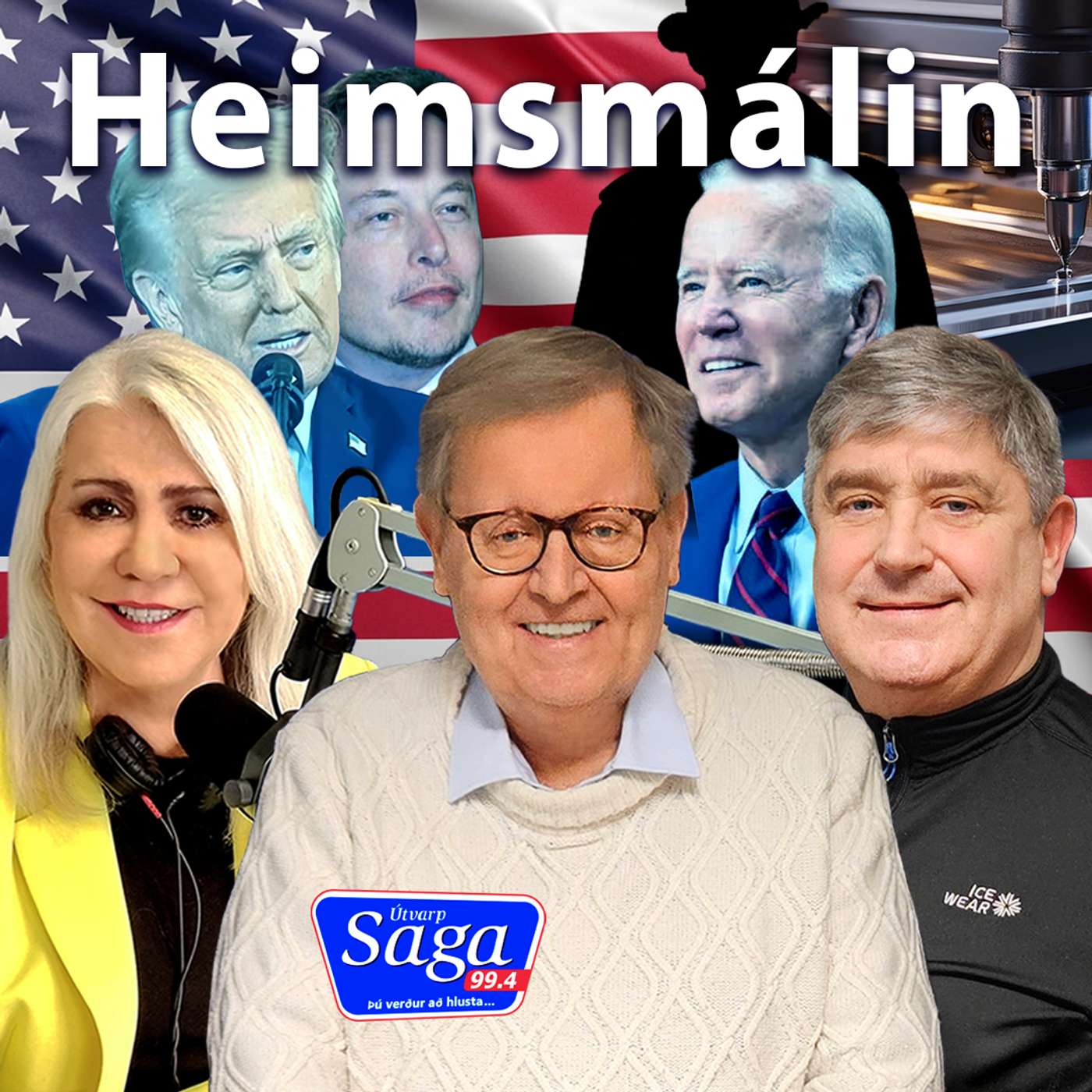 Arnþrúður Karlsdóttir, Pétur Gunnlaugsson & Guðmundur Frankín Arnþrúður Karlsdóttir, Pétur Gunnlaugsson & Guðmundur Frankín