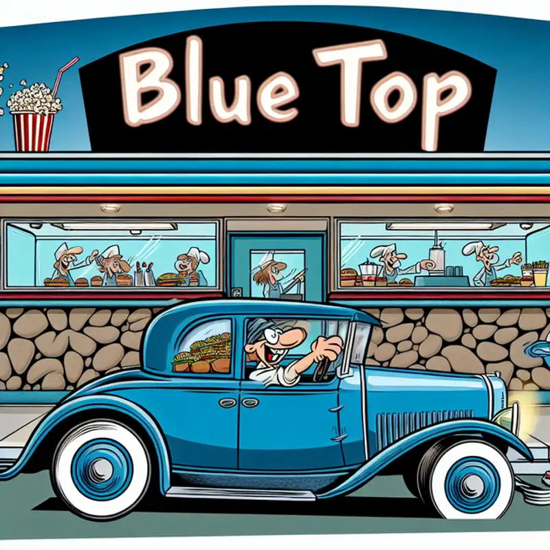 Nostalgia on Wheels: A Journey to the Heart of the Blue Top Drive-In