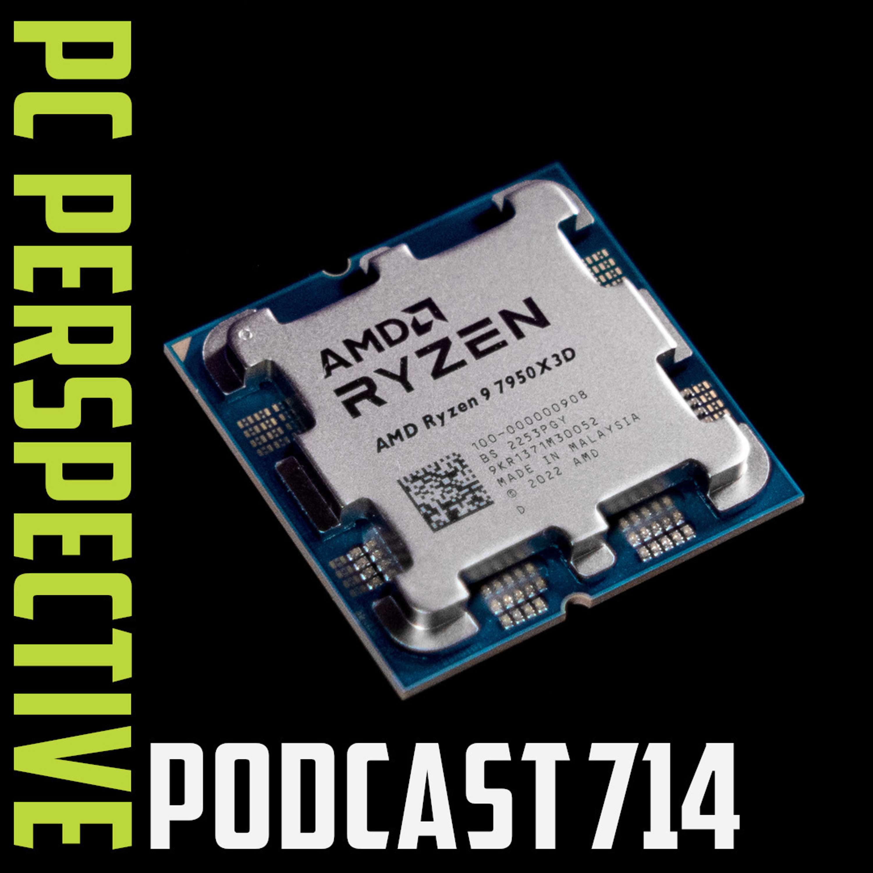 cover of episode Podcast #714 - First Ryzen 7 7800X3D Benchmarks, 7950X3D Adventures, Windows VBS Slows GPUs, AI Ethics + more!