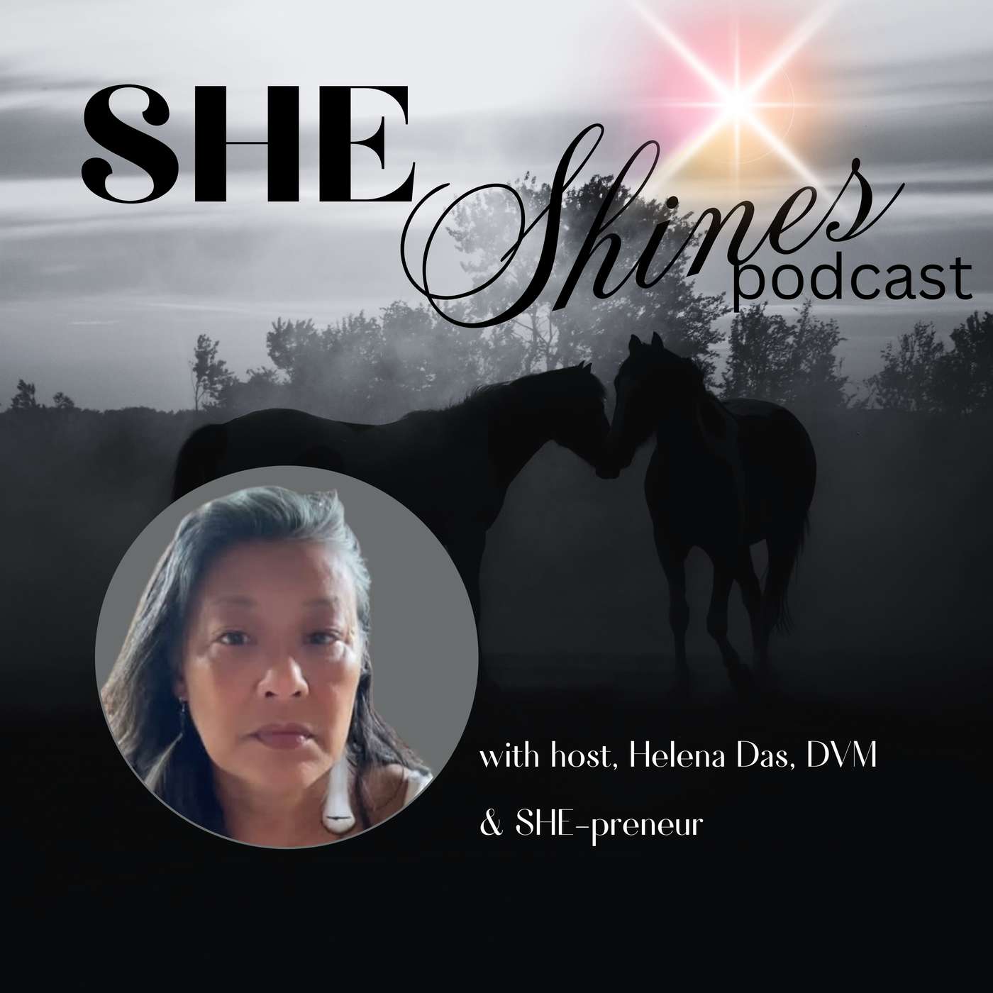 SHE Shines:  Love your Dark Horse 🐎 into the Light 💖 🌟!