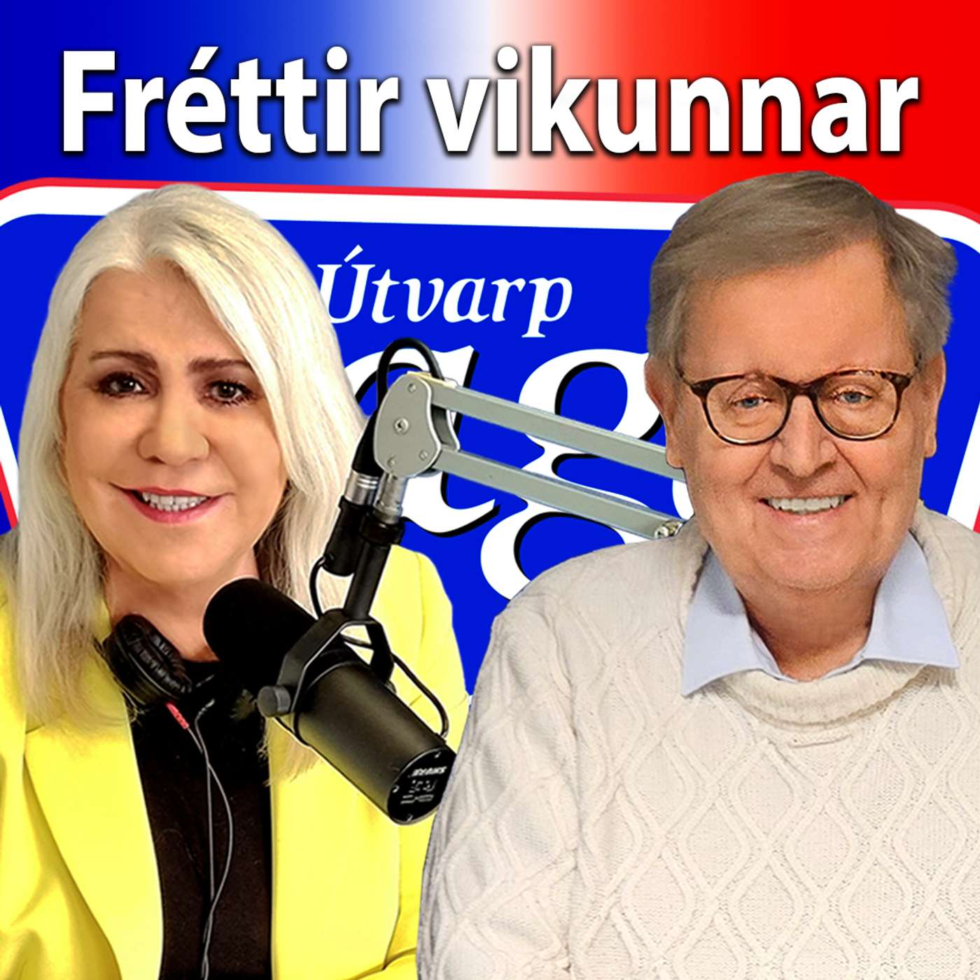 Fréttir vikunnar innlend og erlend málefni - Pétur Gunnlaugsson og Arnþrúður Karlsdóttir