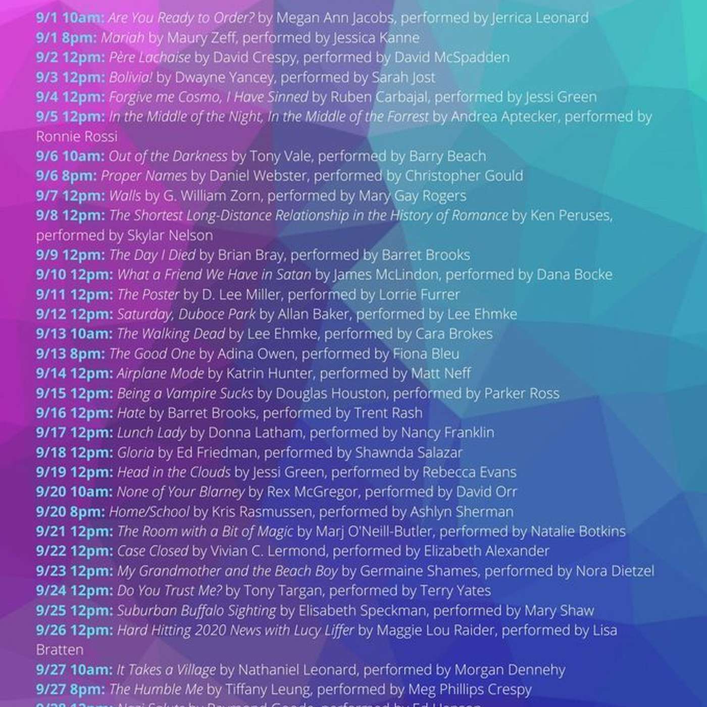 Speaking of the Arts