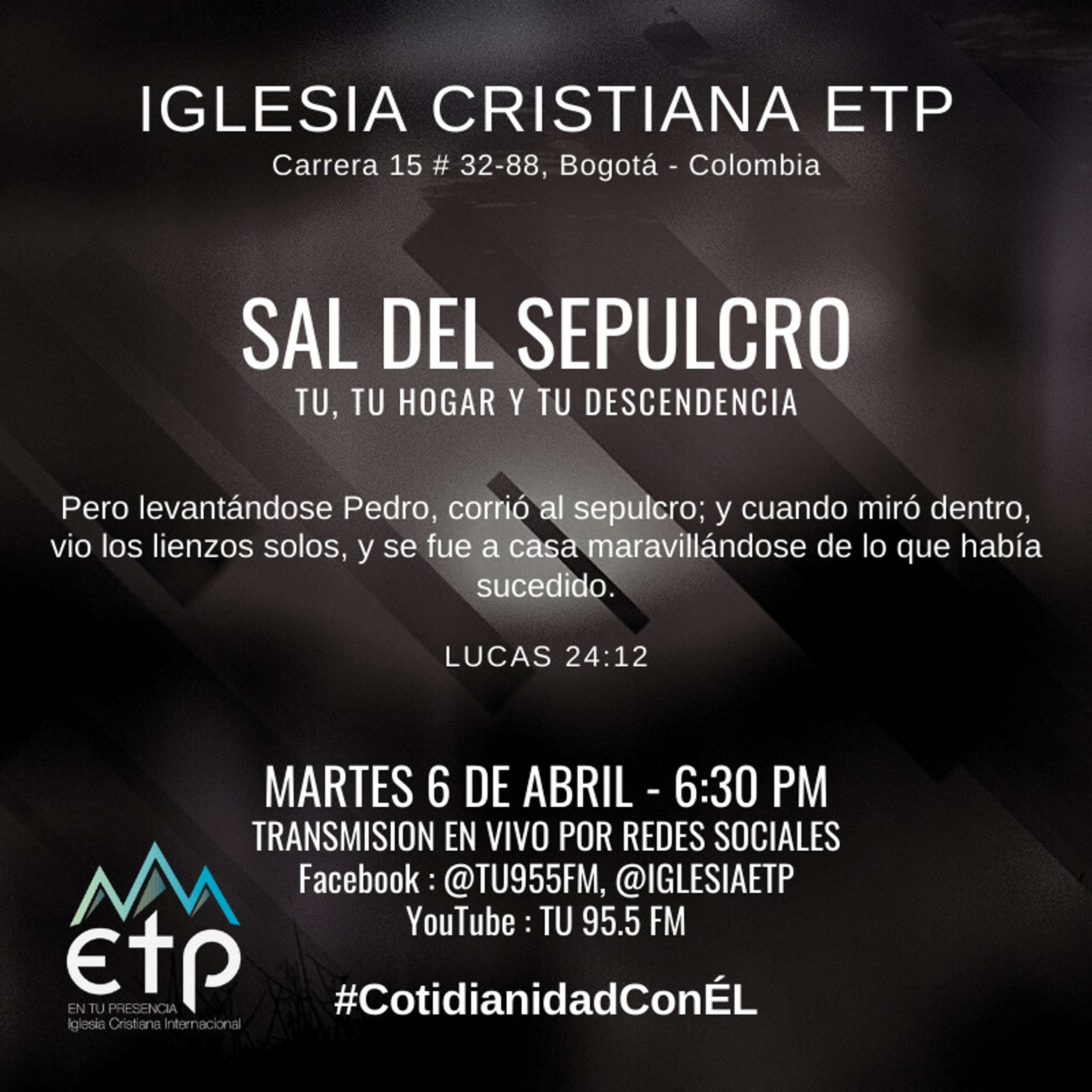 Charlas Pastores Luis Salas y Jeannette Noguera, Iglesia ETP