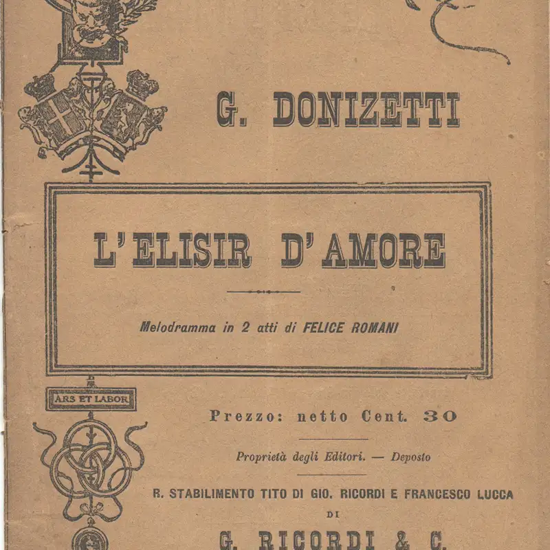 L'Opera 59  G. Donizetti  "L'Elisir d'Amore"