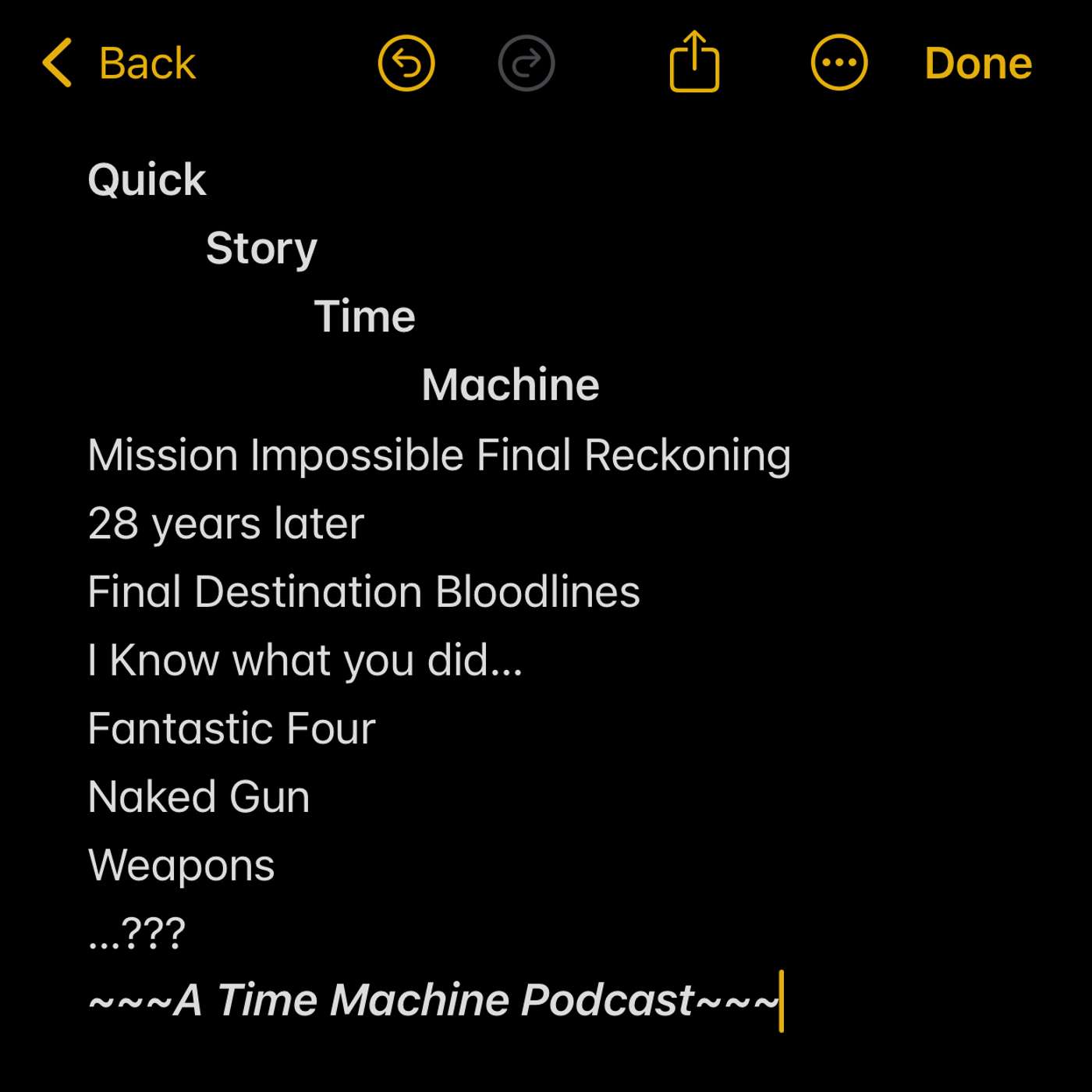 Quick Story Time Machine: JZ's 2025 Summer Movie Roundup Quick Story Time Machine: JZ's 2025 Summer Movie Roundup