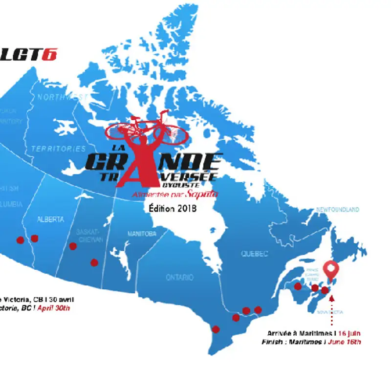 SPORT - La 6e édition de la Grande Traversée : 2000 km de vélo de Victoria à Charlottetown!