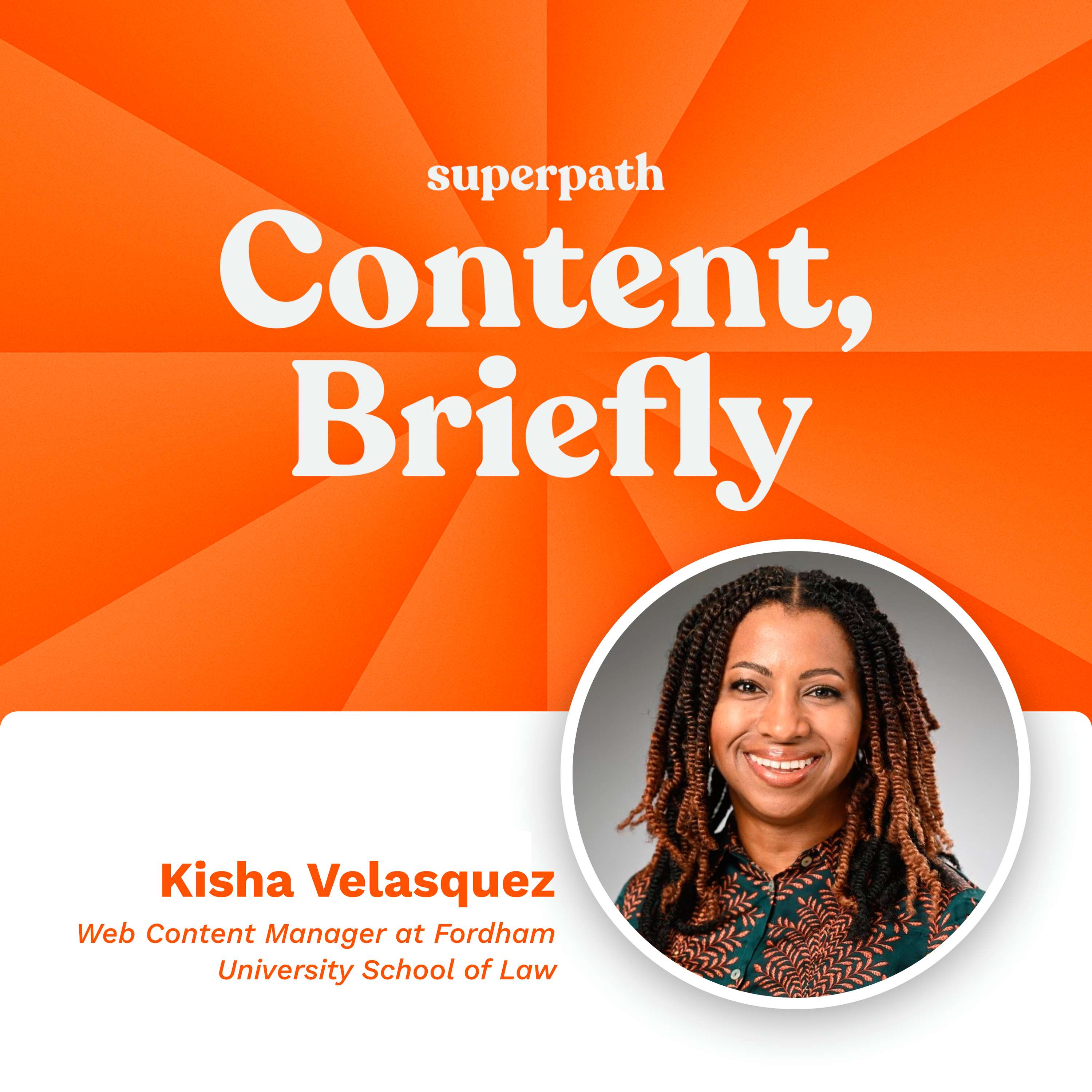 Fordham University School of Law: Kisha Velazquez on a startup vs an academic setting