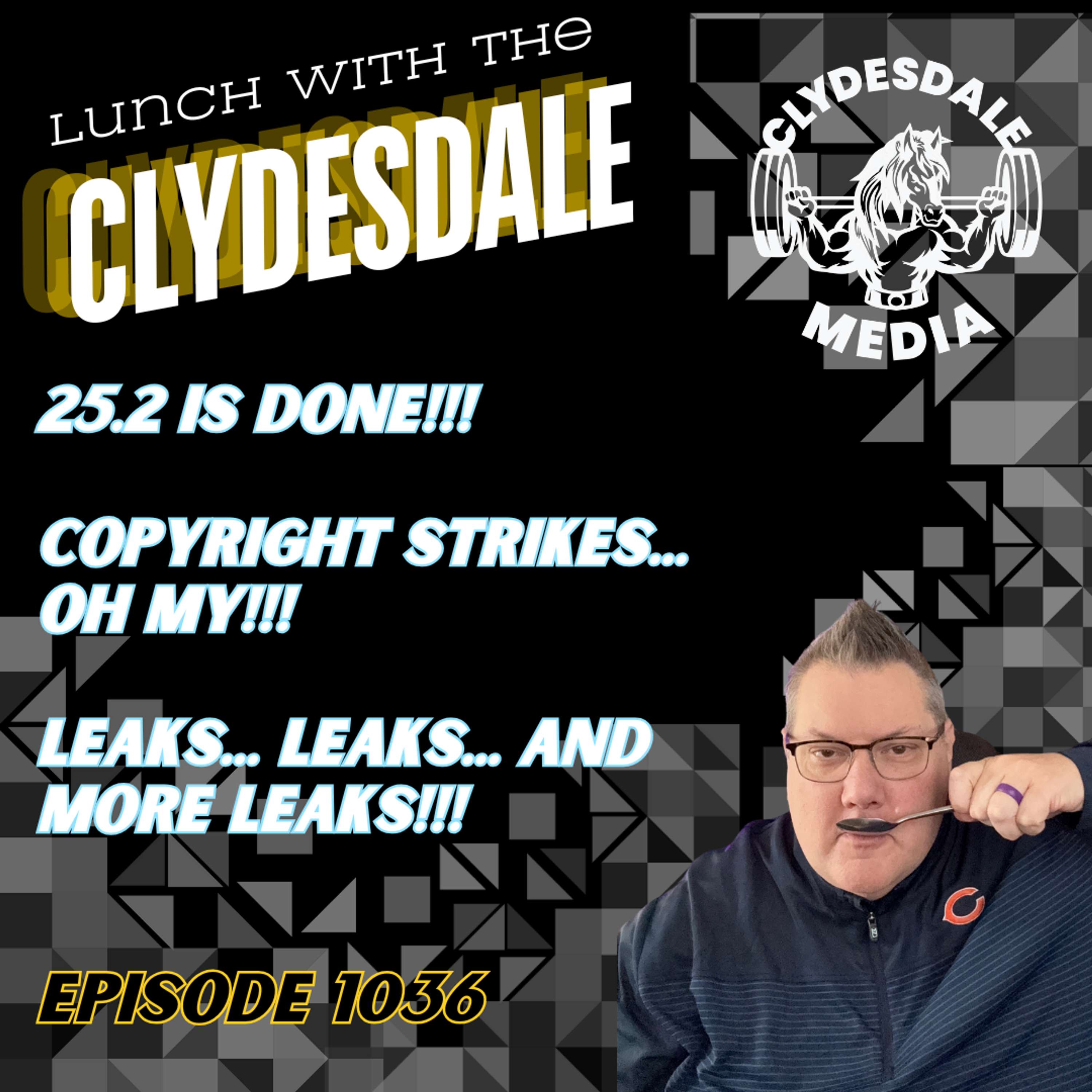 Lunch with the Clydesdale - There Isn't Room for the Two of Us!!!