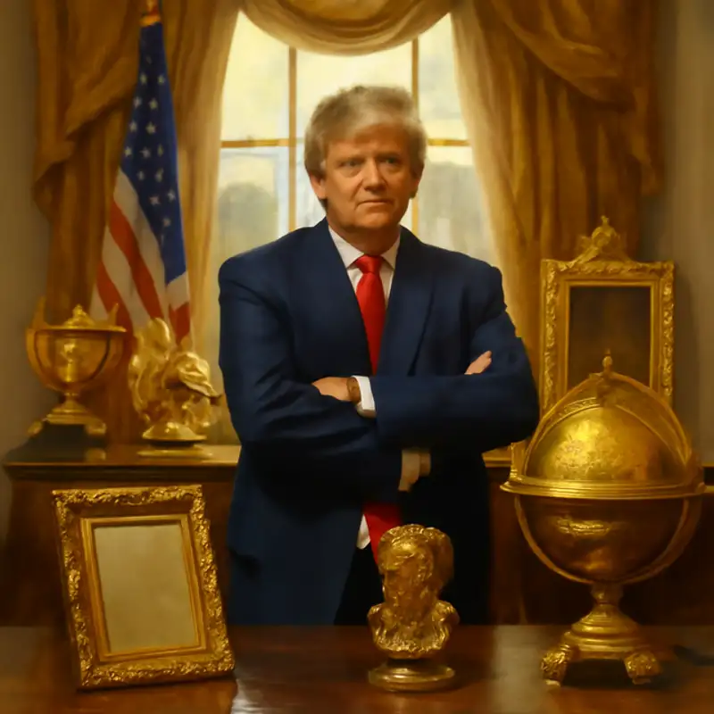 The Irony of Gold Imported: Trump's Oval Office Makeover and the Clash of Patriotism and Opulence
