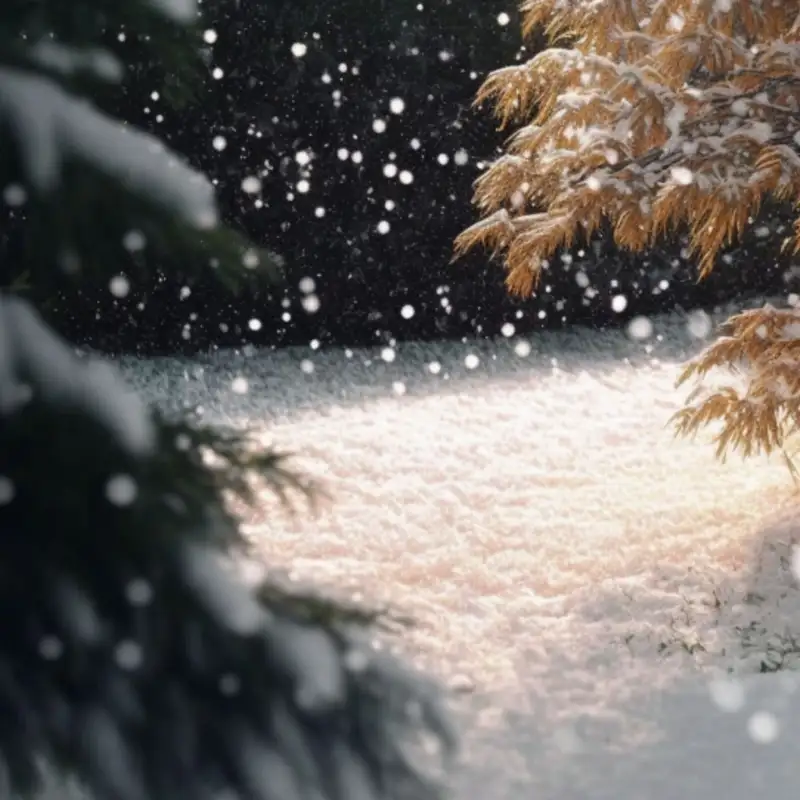 🌨️ Gentle Snowstorm with Birds Chirping for 8 Hours