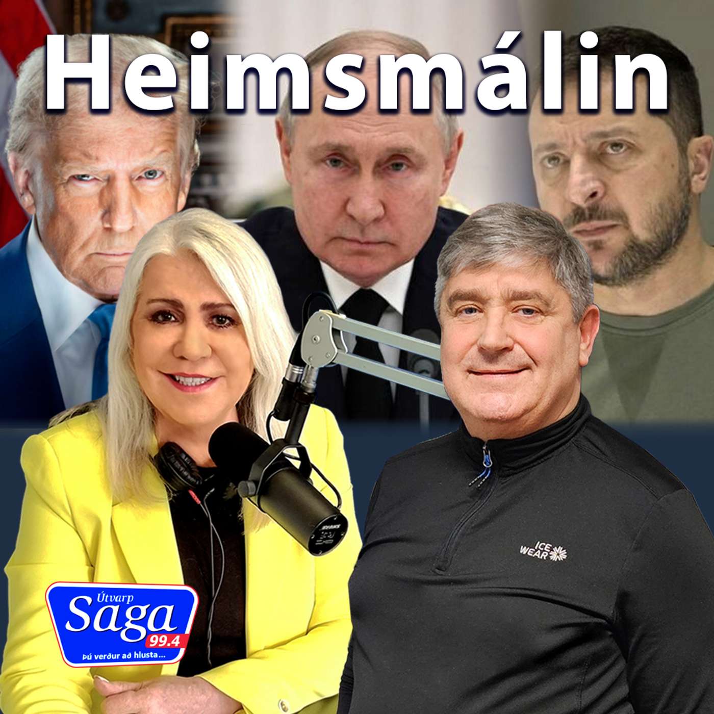 Arnþrúður Karlsdóttir og Guðmundur Franklín Jónsson