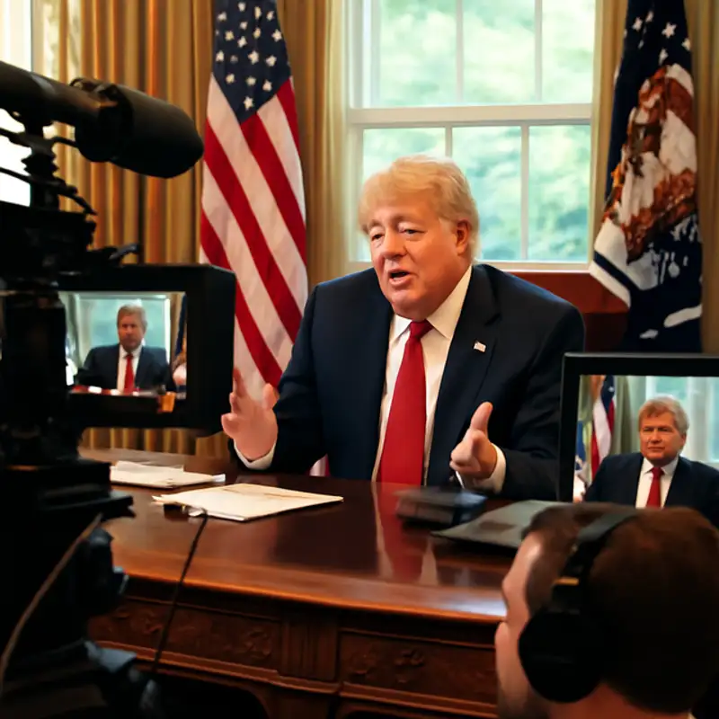 Inside the Broadcast Booth of President Trump's Live-Streamed Presidency
