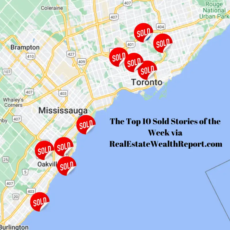 Top 10 Sold Stories in Toronto GTA (Week of March 22)