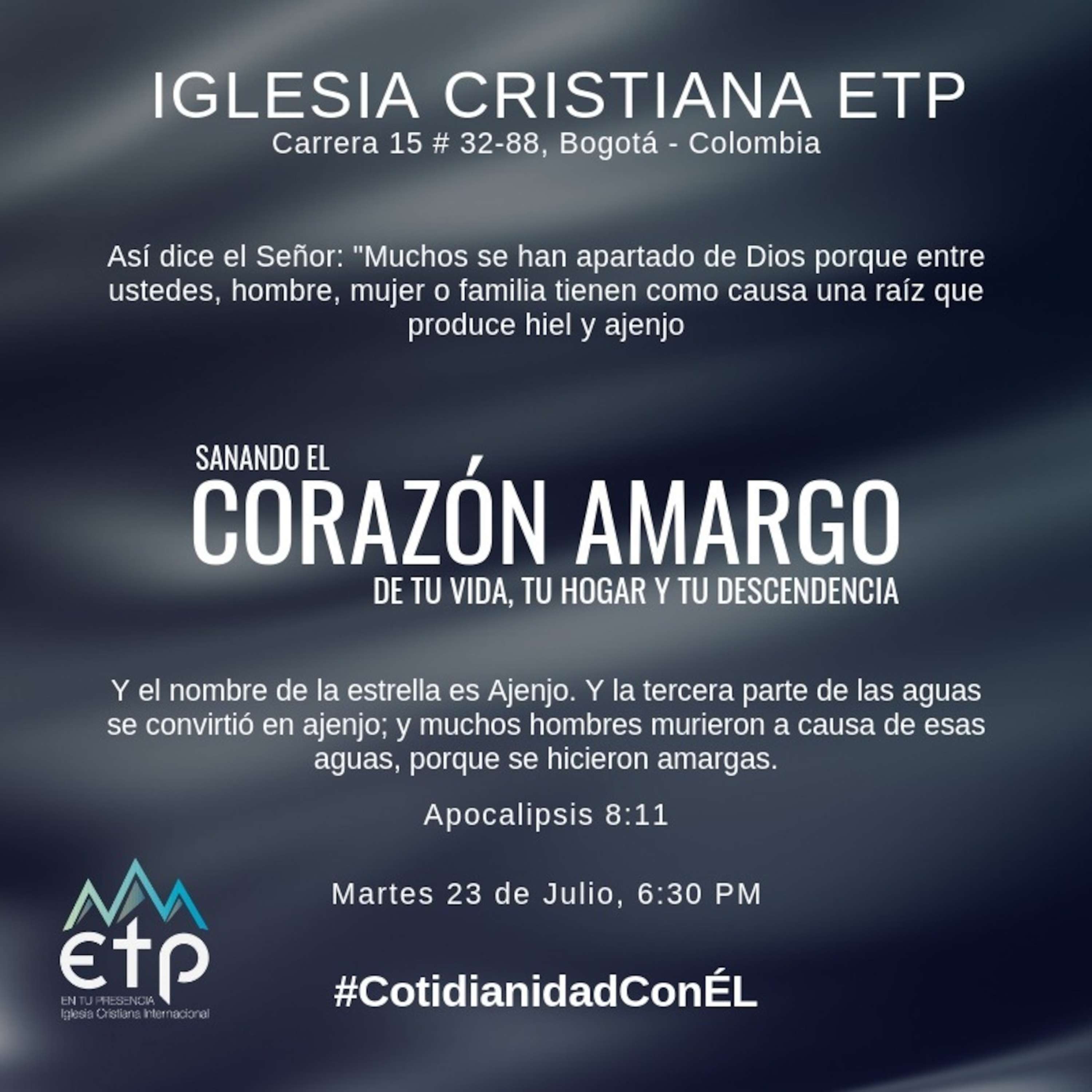Charlas Pastores Luis Salas y Jeannette Noguera, Iglesia ETP