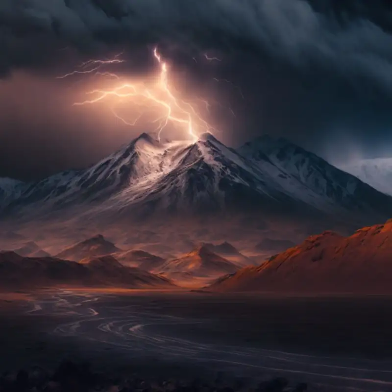 Electrical Storm Encounter on a Mountain in Bolivia