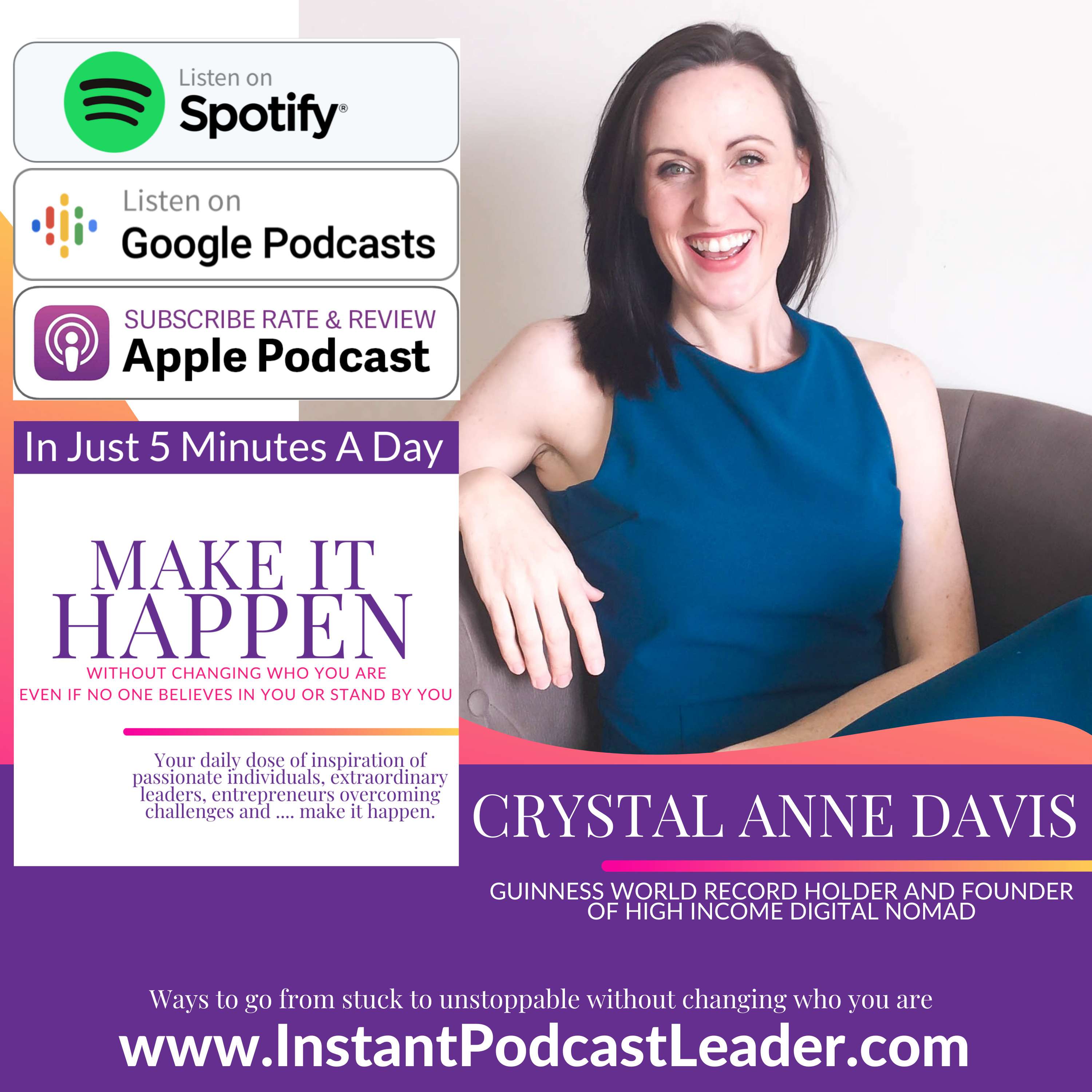 cover of episode MIH EP40 Crystal Anne Davis Guinness World Record holder and Founder of High Income Digital Nomad