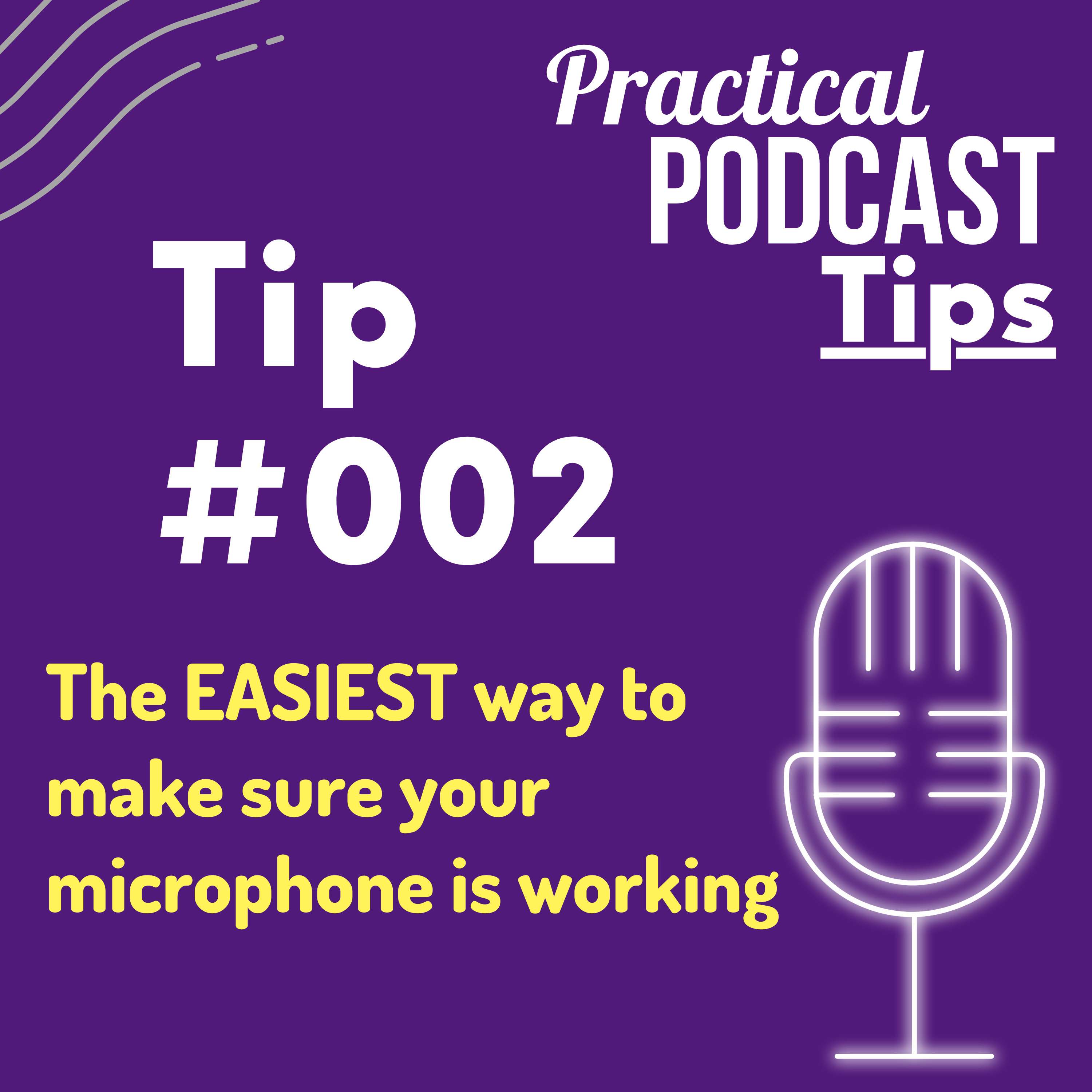 The EASIEST way to make sure your microphone is working