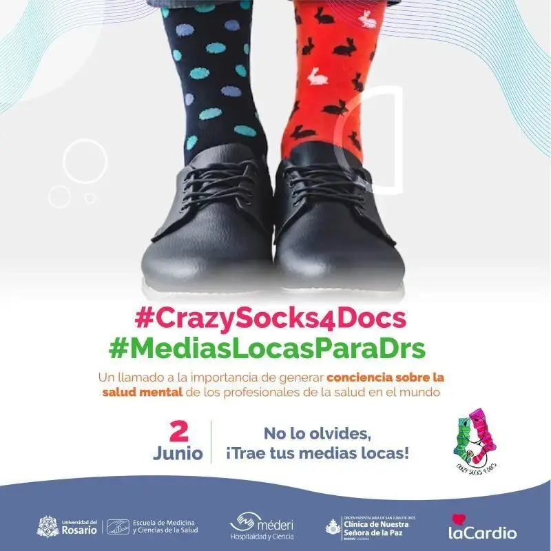 Únete por la salud mental con tus medias locas