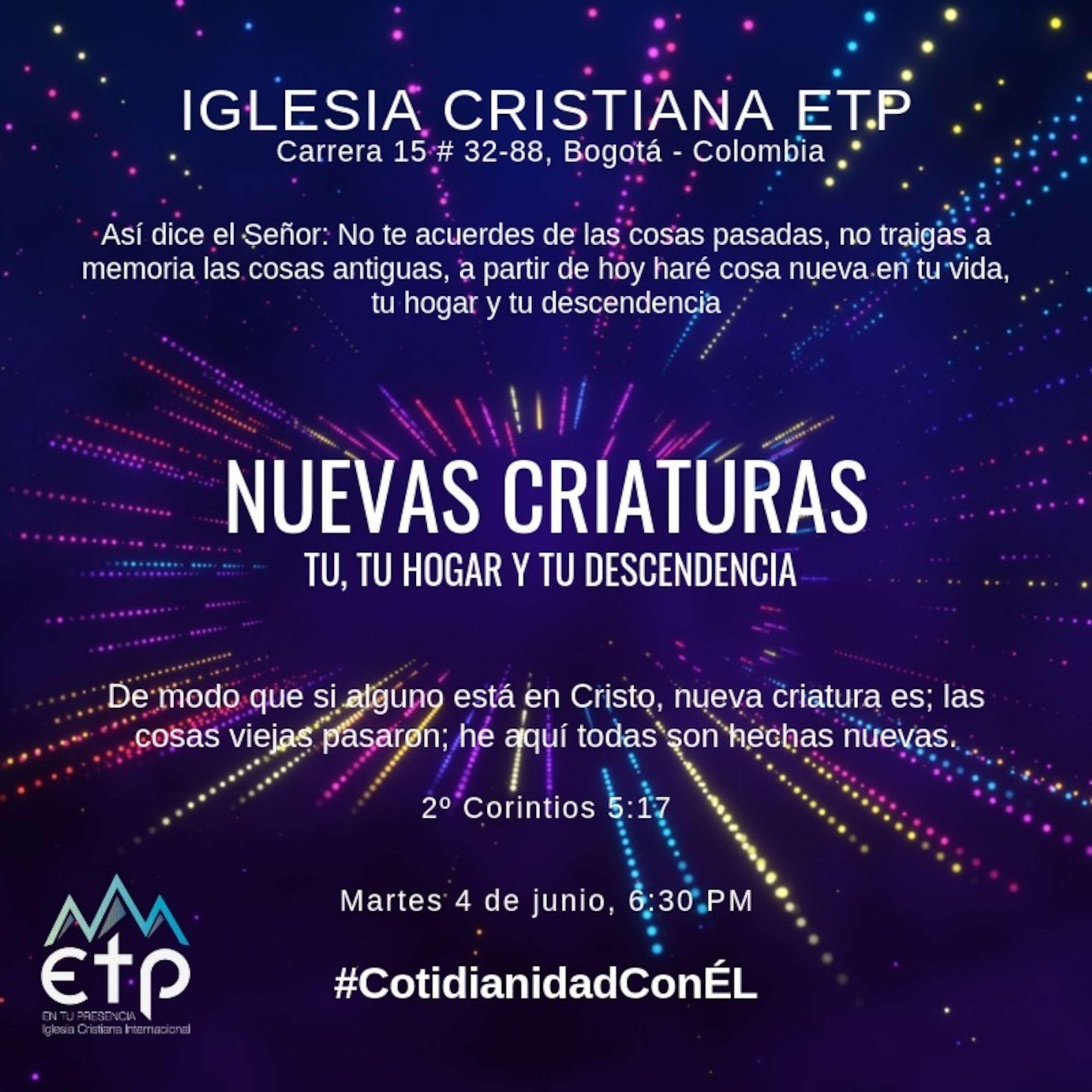 Nuevas criaturas, tu, tu hogar y tu descendencia