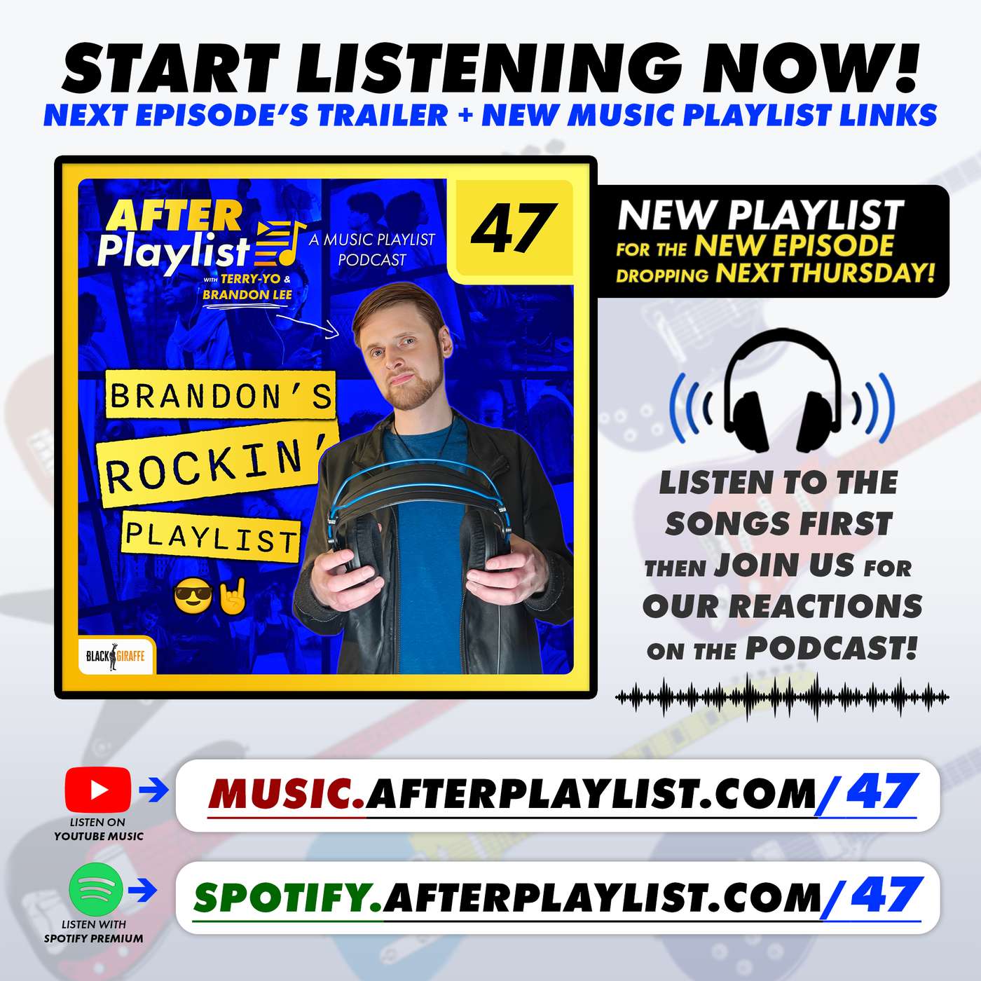 Brandon's Rockin' Playlist (Episode Trailer + Music Links)